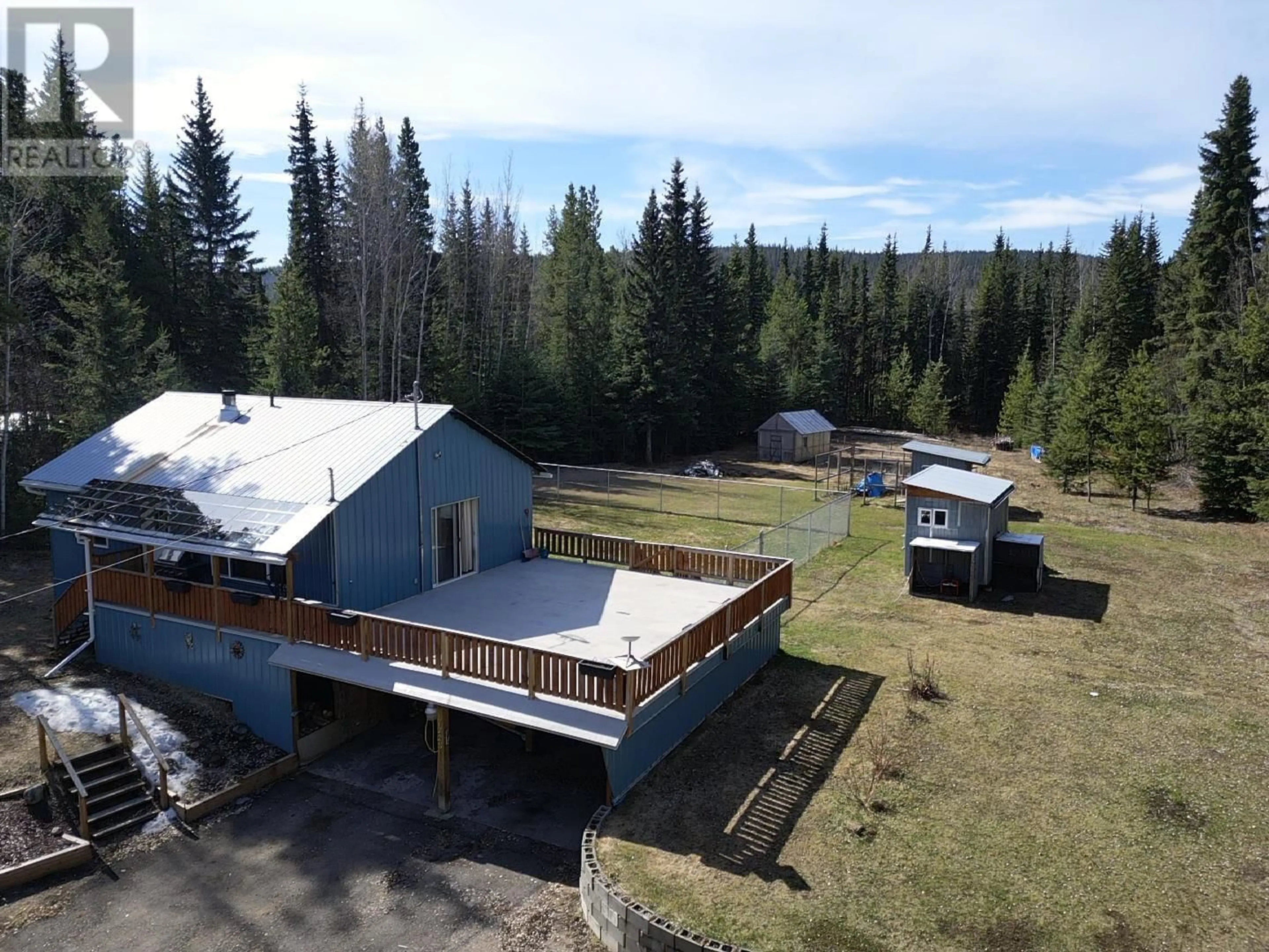 A pic from outside/outdoor area/front of a property/back of a property/a pic from drone, building for 17225 CORAY FRONTAGE ROAD, Endako British Columbia V0J1L0