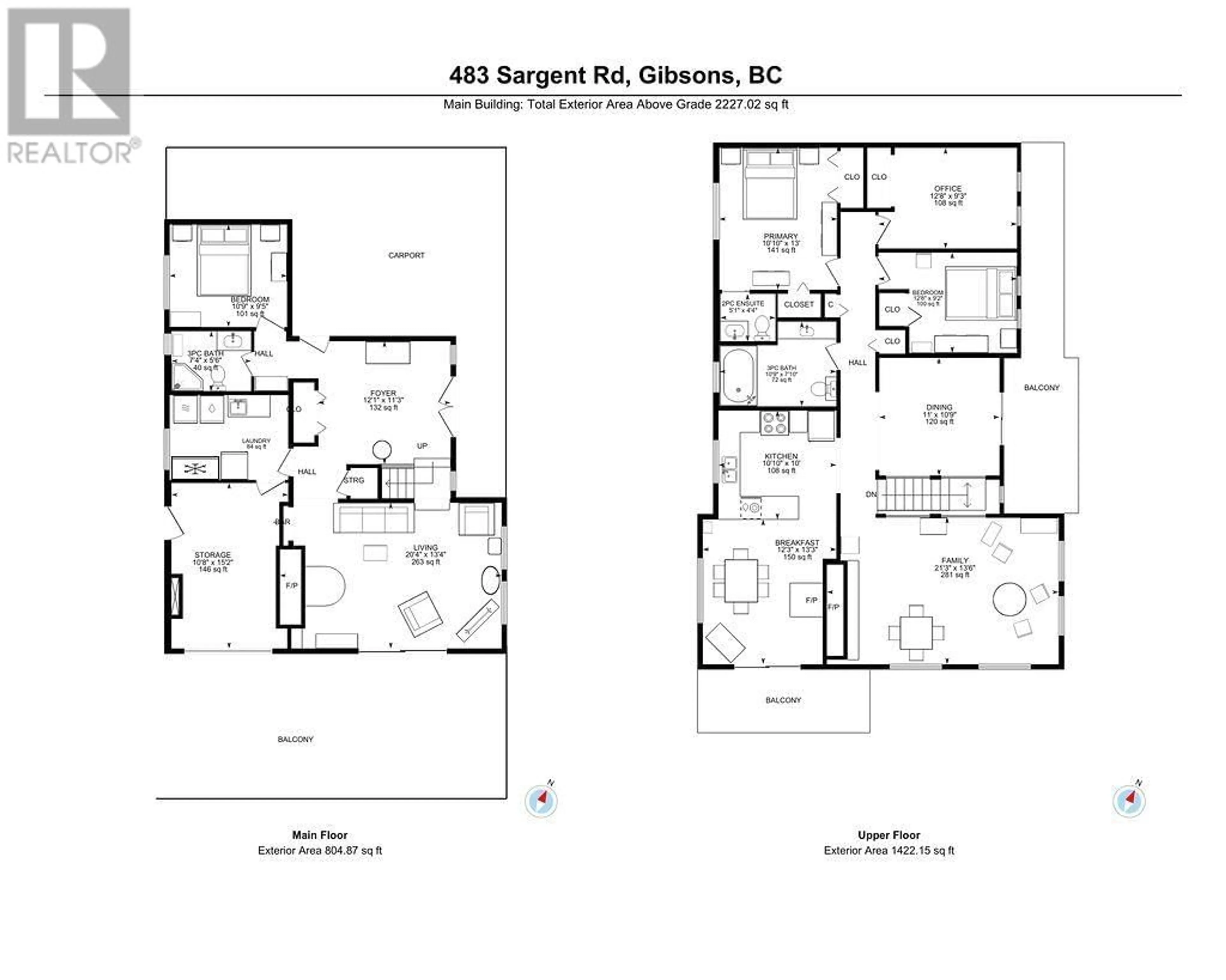 Floor plan for 483 SARGENT ROAD, Gibsons British Columbia V0N1V9