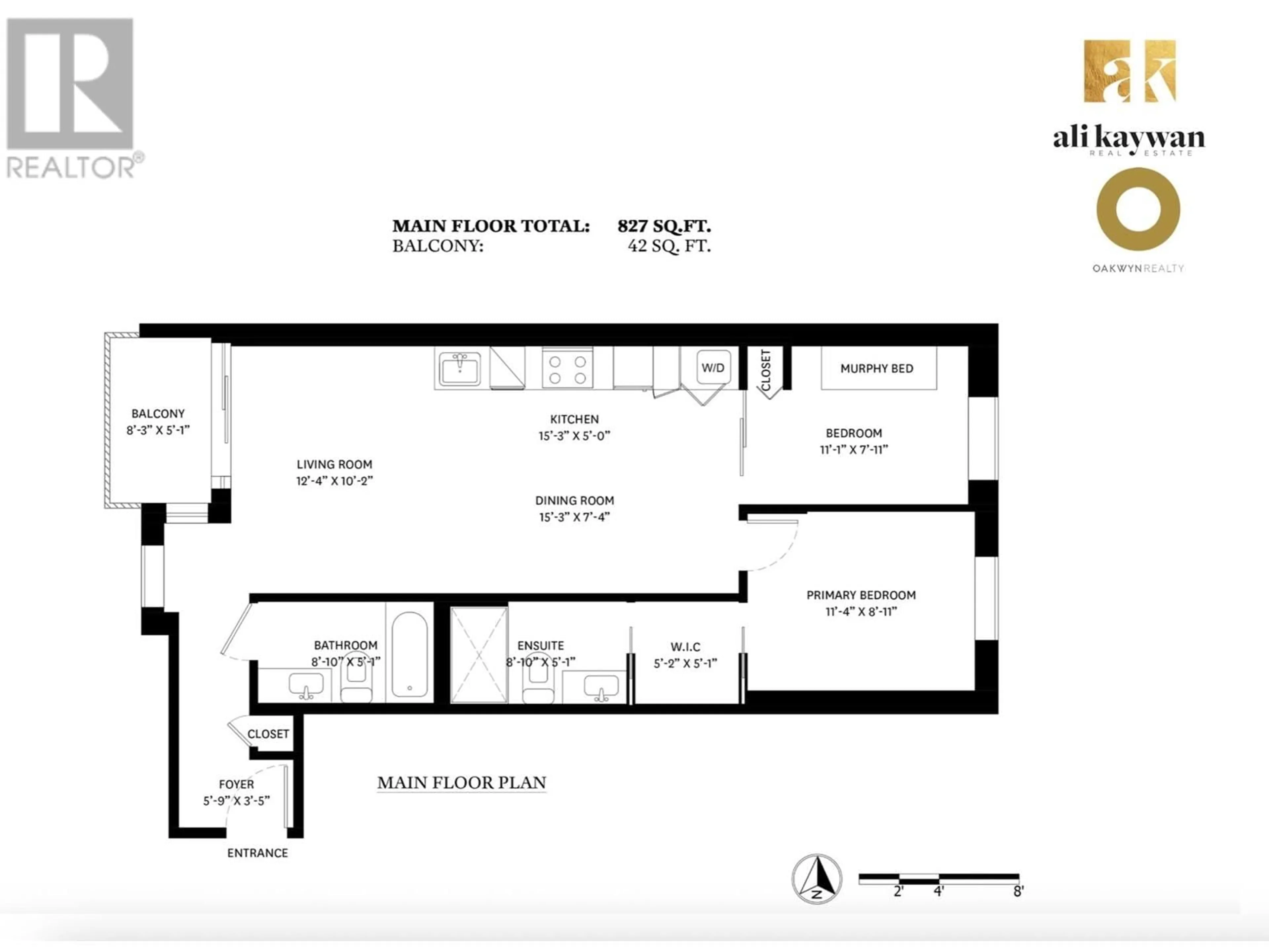 Floor plan for 608 - 189 KEEFER STREET, Vancouver British Columbia V6A0C8