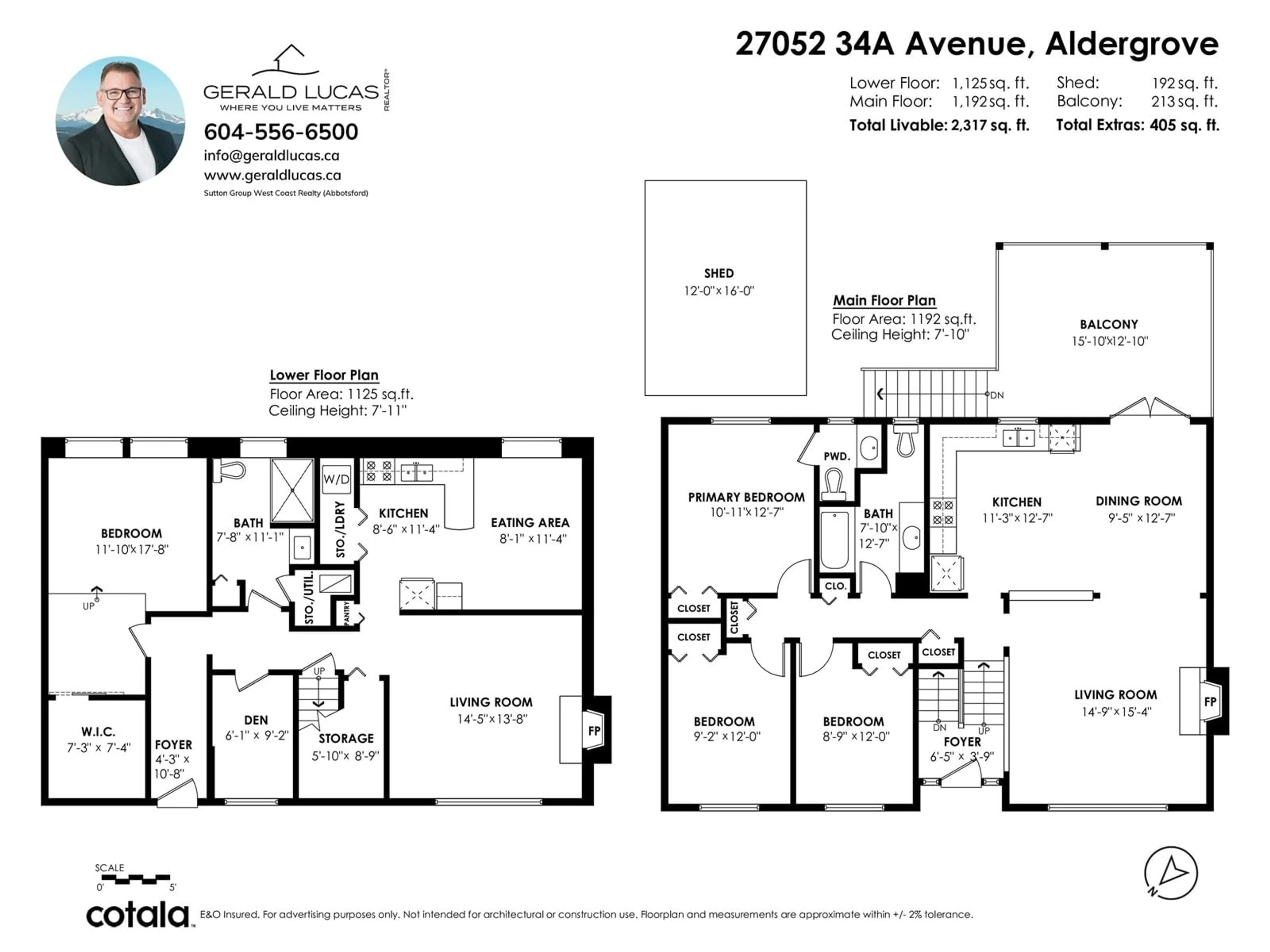 Floor plan for 27052 34A, Langley British Columbia V4W3H3