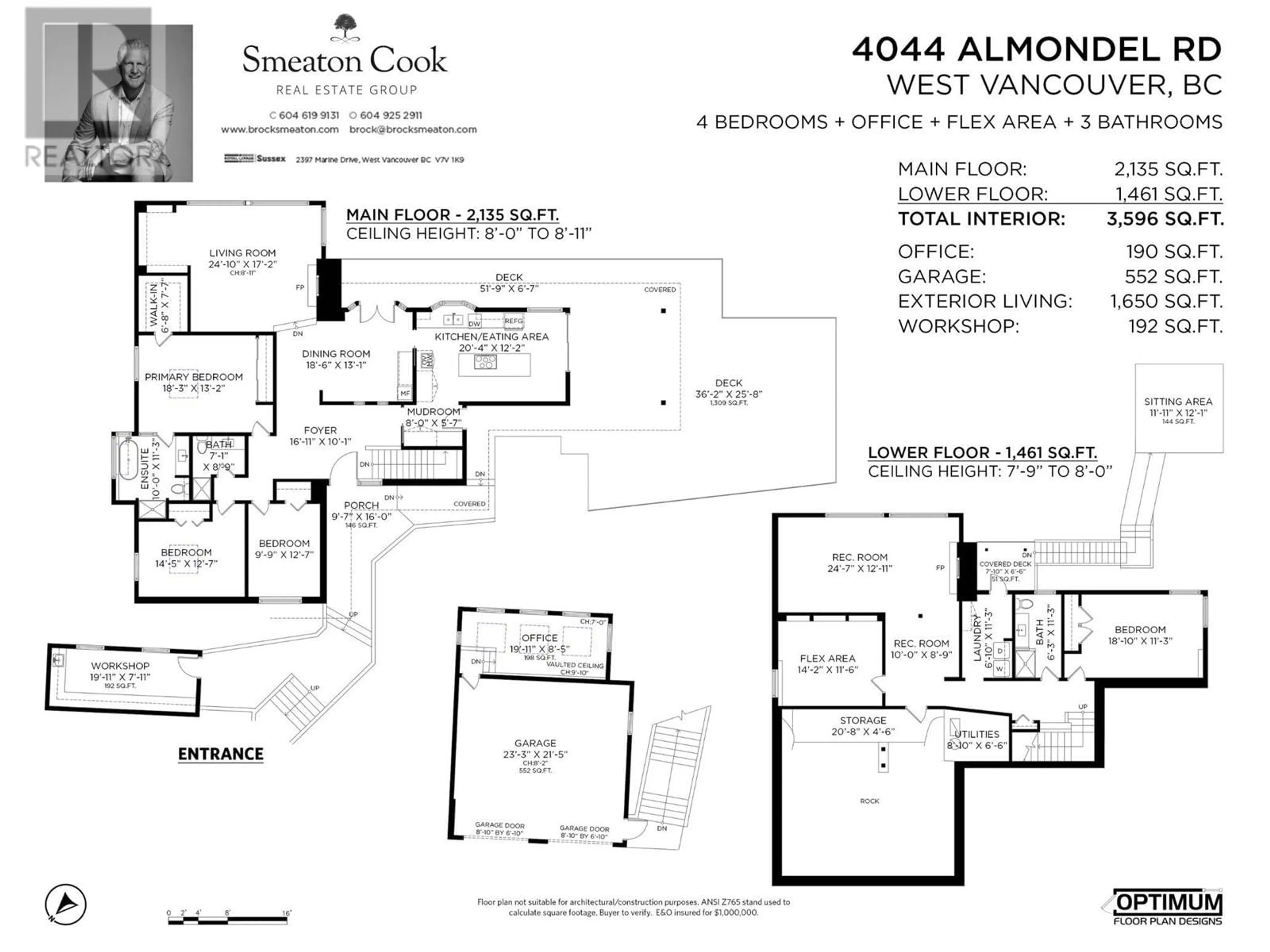 Floor plan for 4044 ALMONDEL ROAD, West Vancouver British Columbia V7V3L5