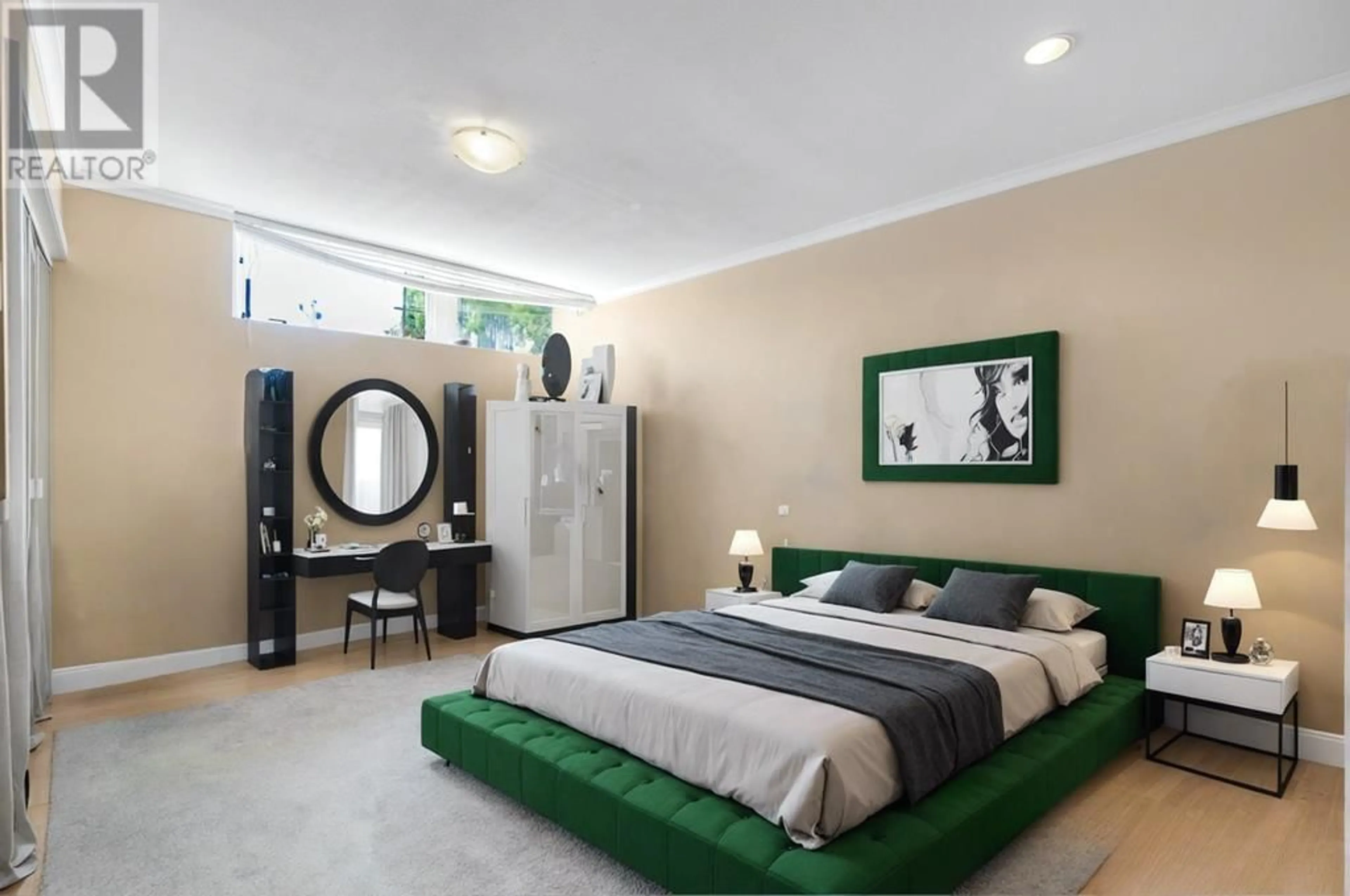 Bedroom with bed, carpet floor for 4006 34TH AVENUE, Vancouver British Columbia V6N2L7