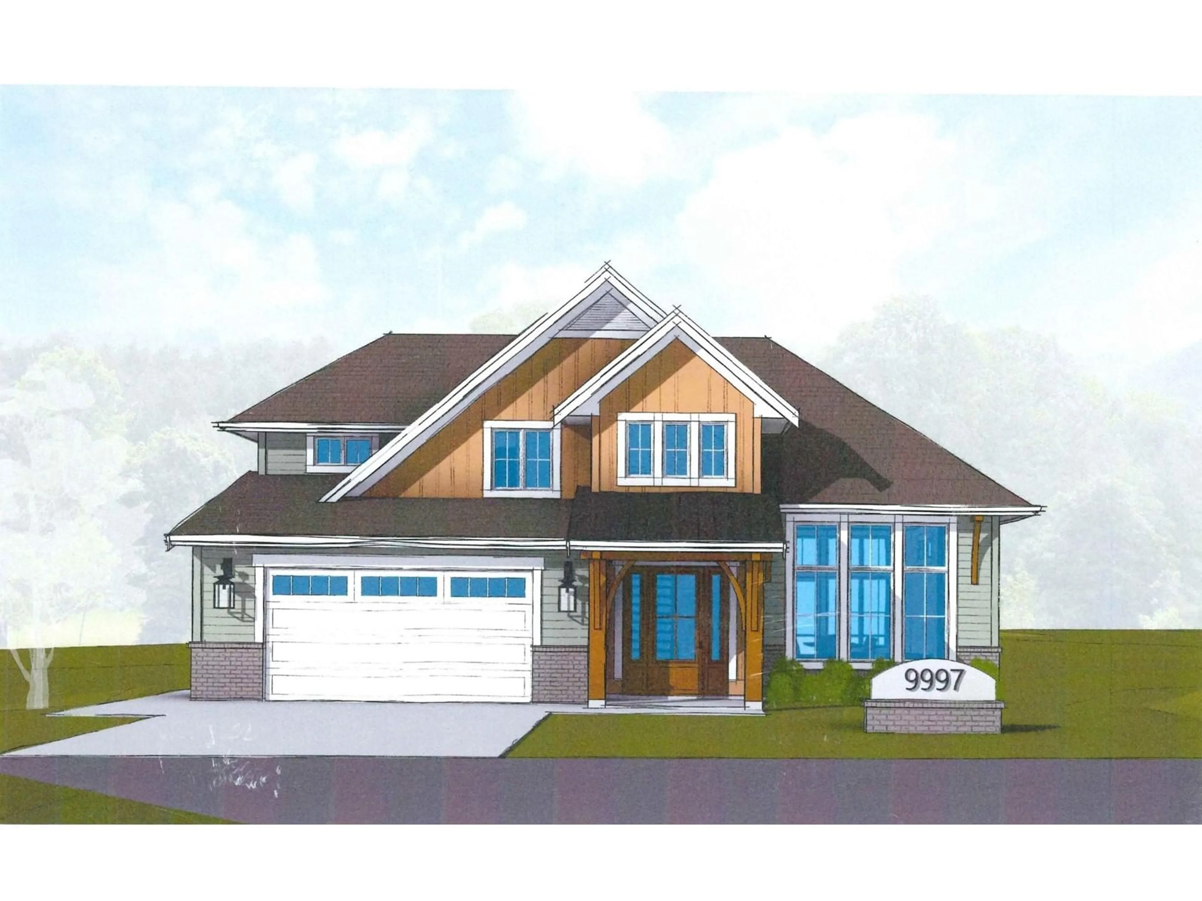 Home with brick exterior material, street for 9997 MAGNOLIA PLACE, Chilliwack British Columbia V0X1X1