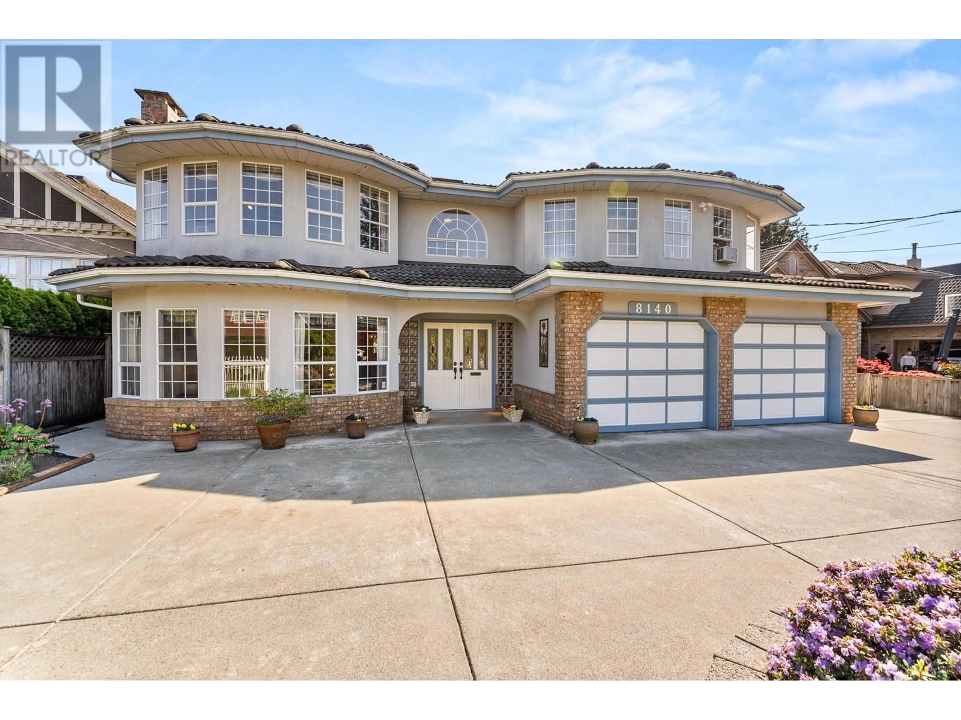 Home with brick exterior material, street for 8140 ROBINSON ROAD, Richmond British Columbia V6Y1B4
