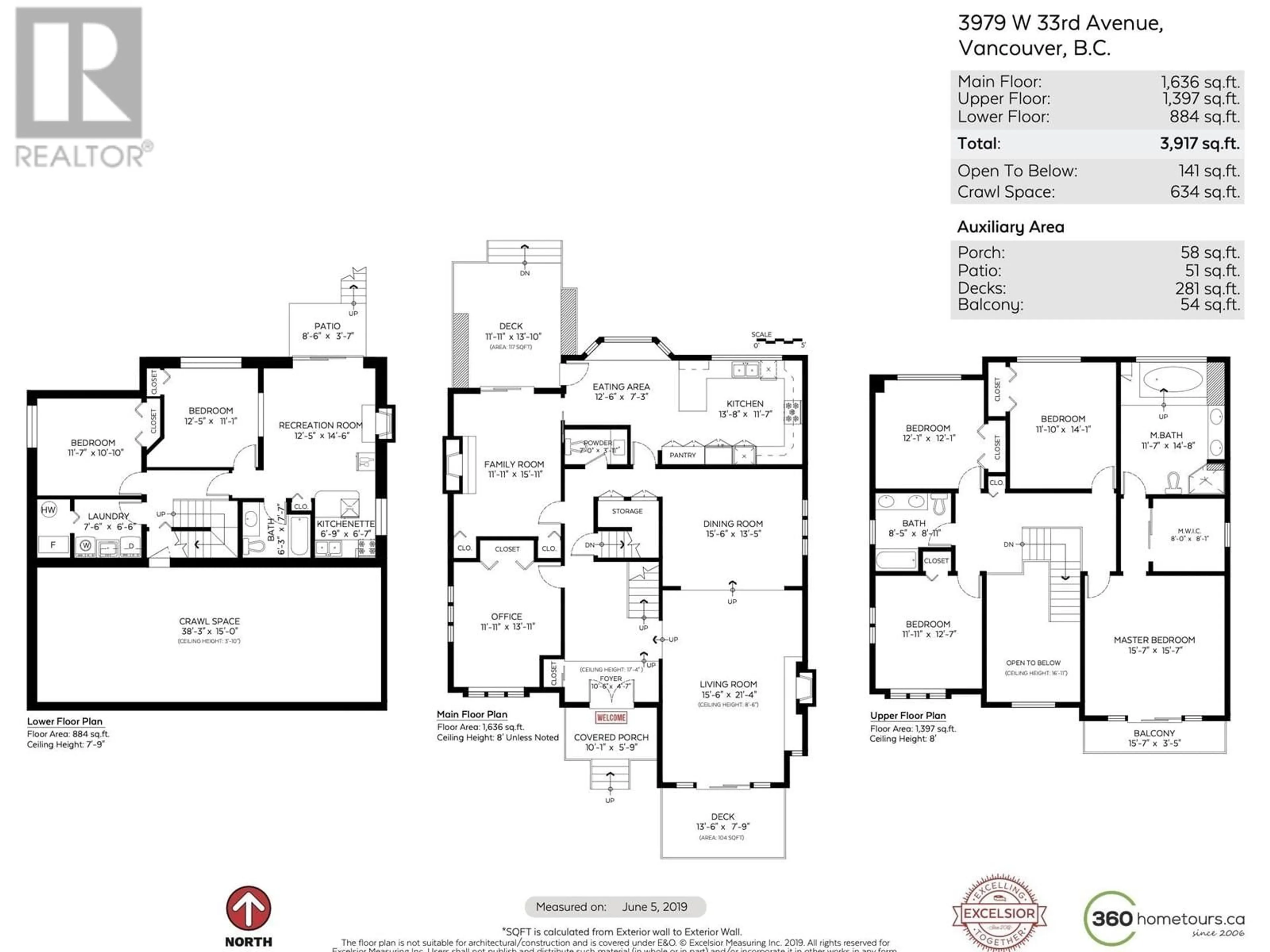 Floor plan for 3979 33RD AVENUE, Vancouver British Columbia V6N2H7