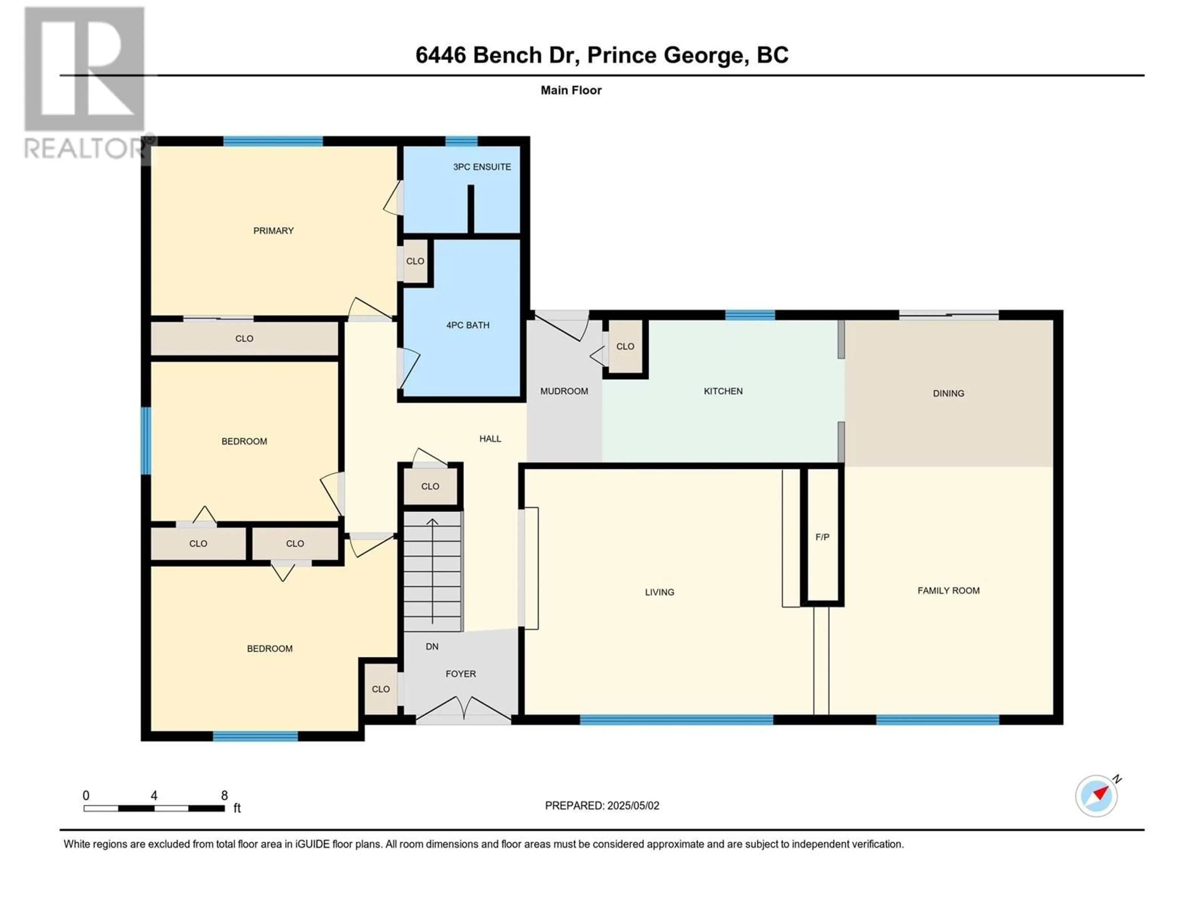 Floor plan for 6446 BENCH DRIVE, Prince George British Columbia V2K4Y9