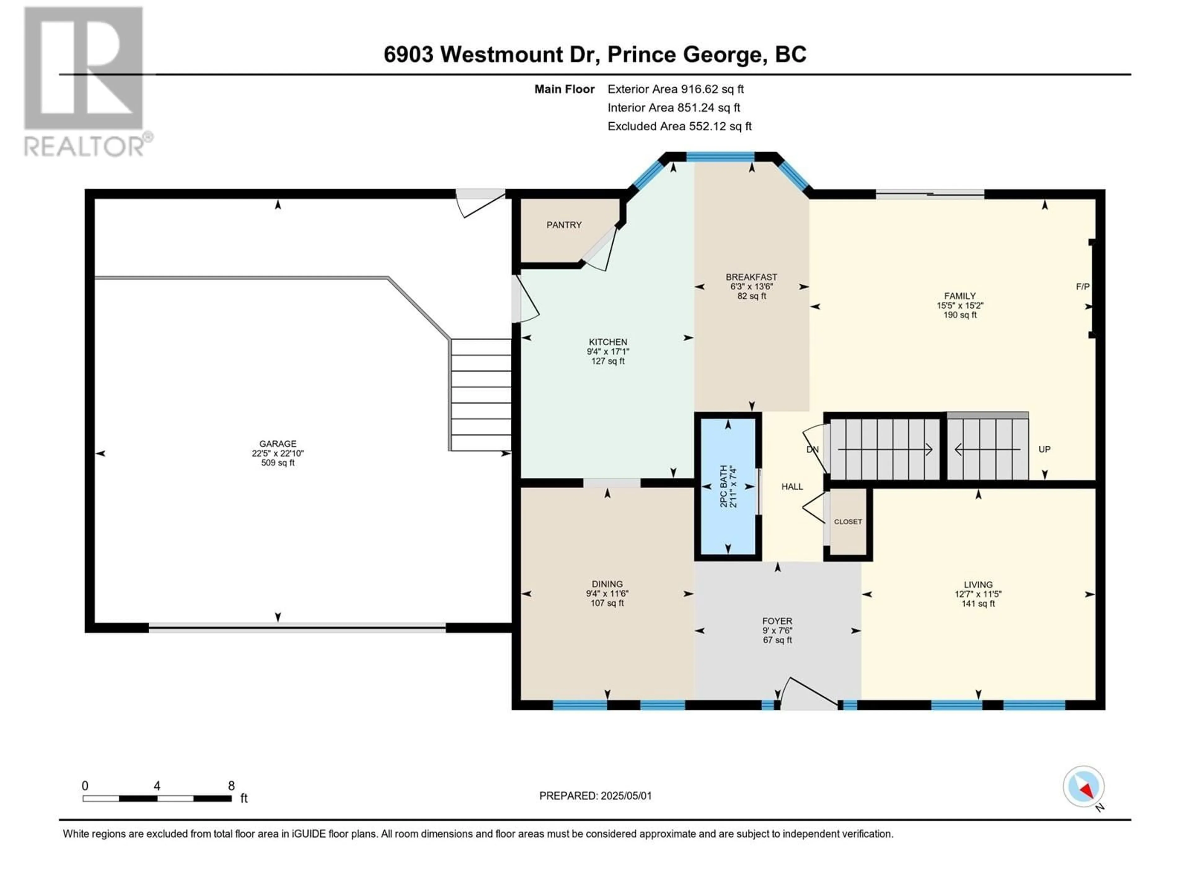 Floor plan for 6903 WESTMOUNT DRIVE, Prince George British Columbia V2N6R5