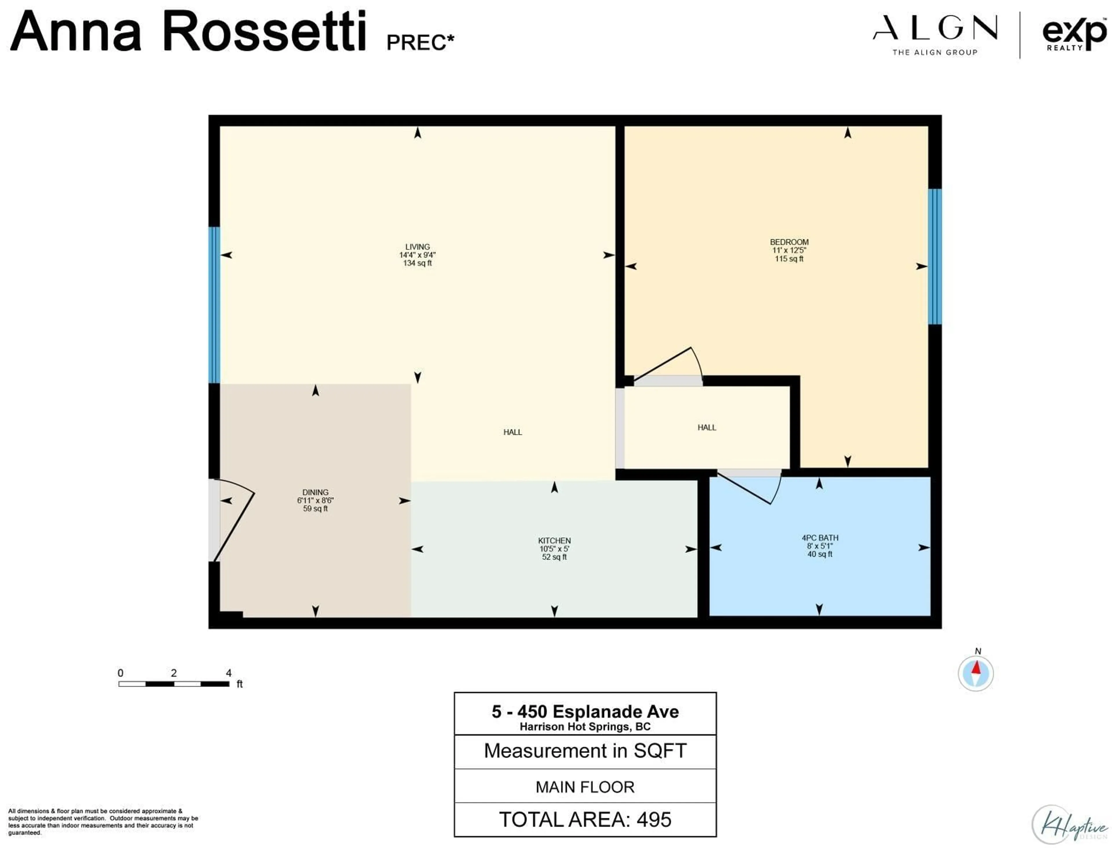 Floor plan for 5 - 450 ESPLANADE AVENUE, Harrison Hot Springs British Columbia V0X1K0