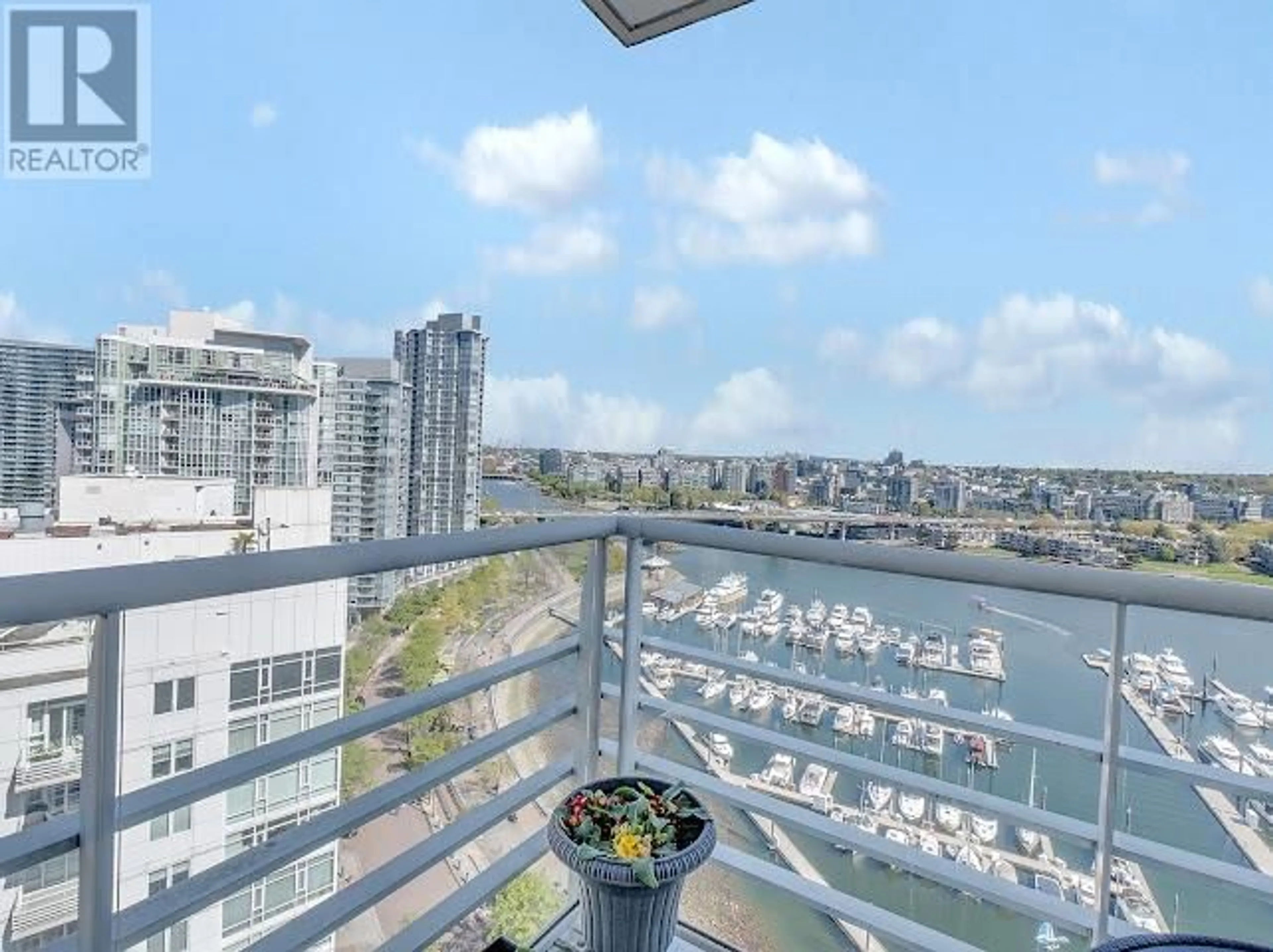 Balcony in the apartment, city buildings view from balcony for 2618 - 89 NELSON STREET, Vancouver British Columbia V6Z0E7