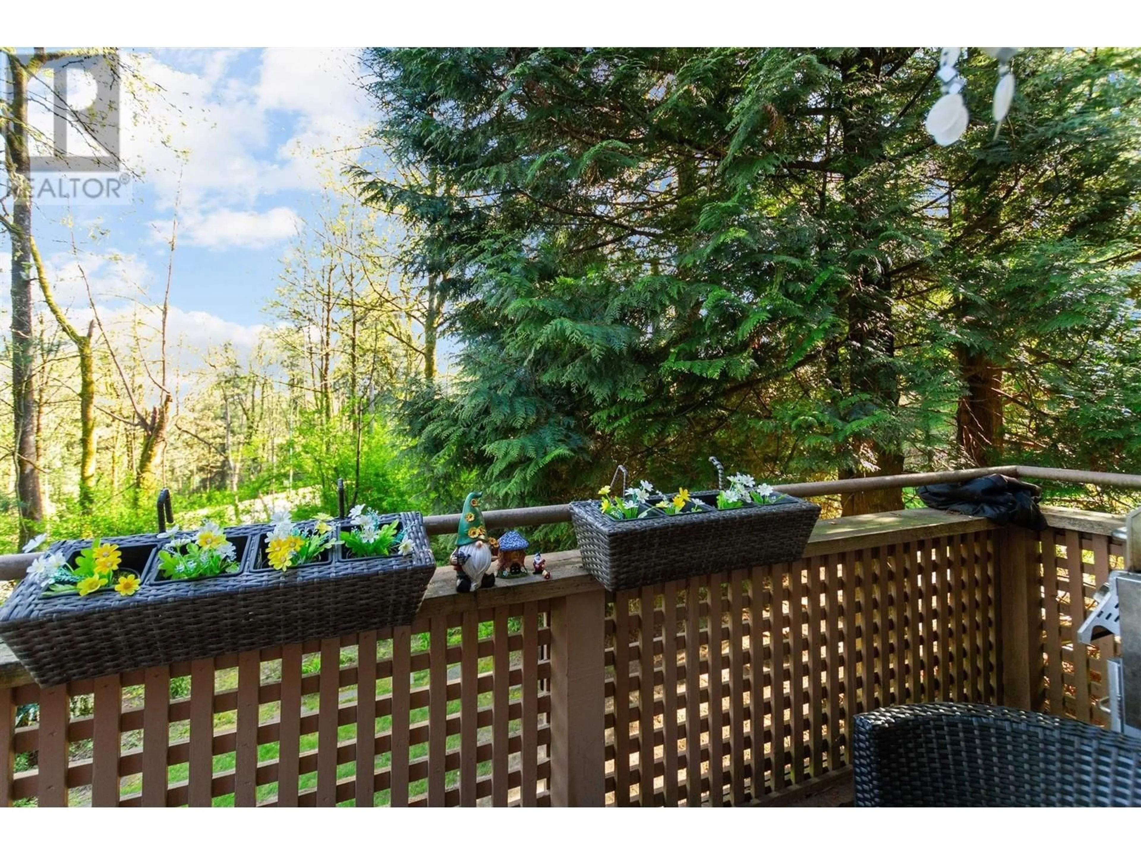Patio, forest/trees view for 66 - 9000 ASH GROVE CRESCENT, Burnaby British Columbia V5A4M6
