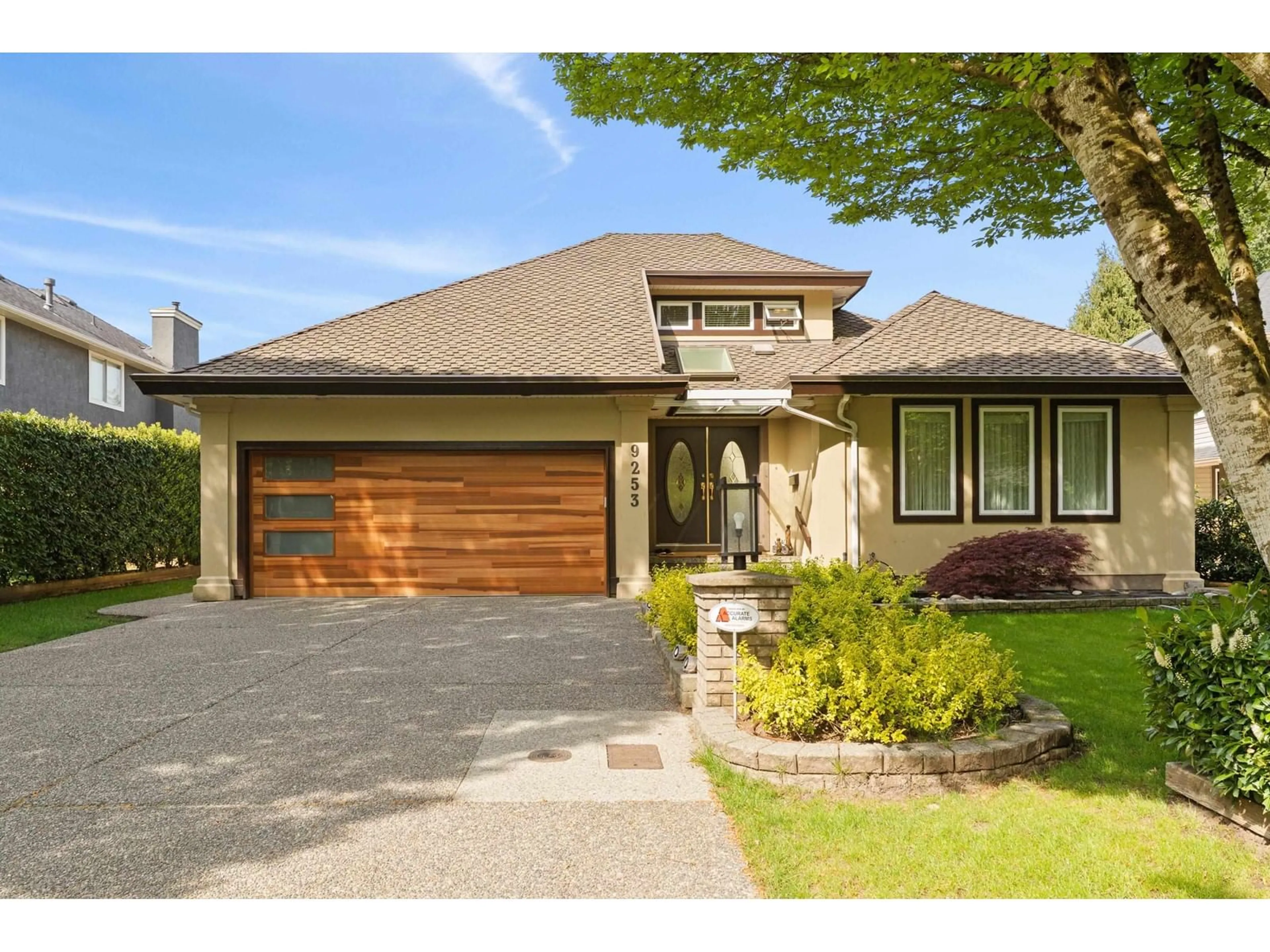 Home with brick exterior material, street for 9253 203B, Langley British Columbia V1M2L8