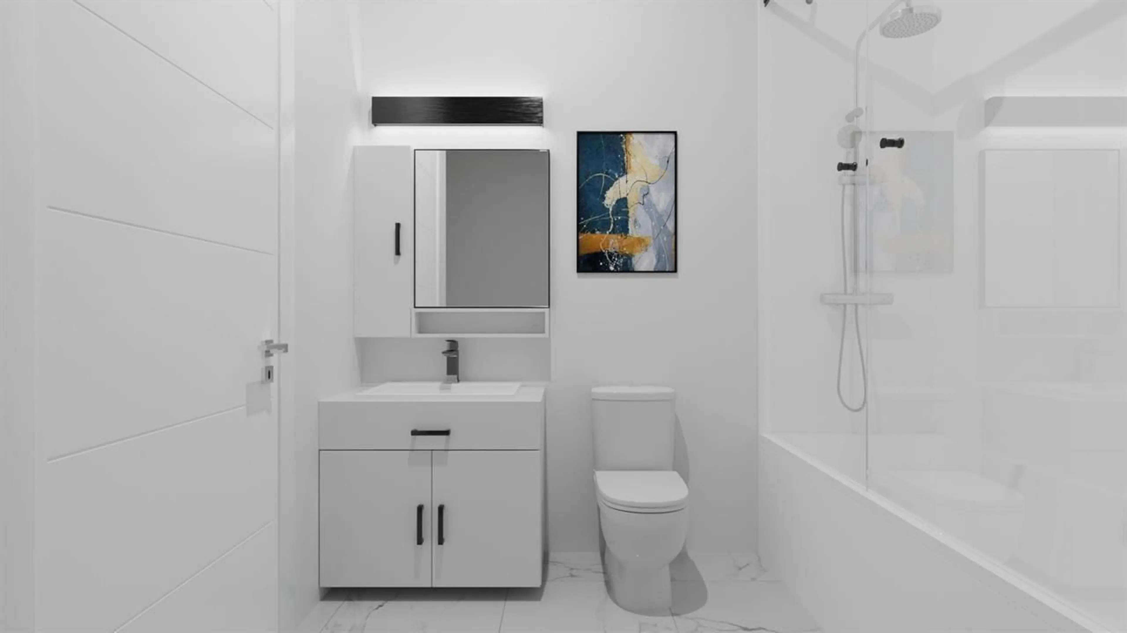 Standard bathroom, ceramic/tile floor for 509 - 163 175A, Surrey British Columbia V3S9S4