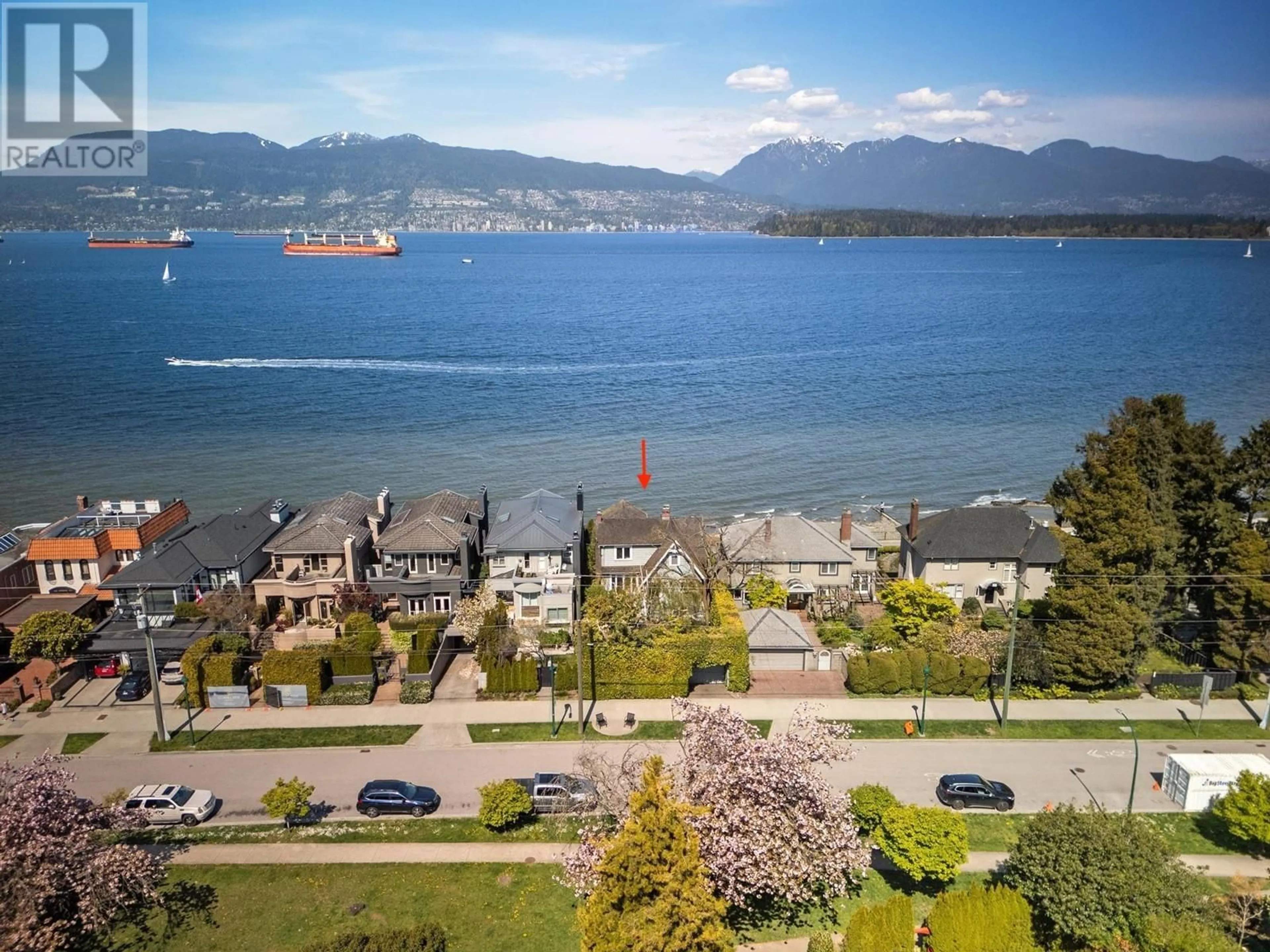 A pic from outside/outdoor area/front of a property/back of a property/a pic from drone, water/lake/river/ocean view for 3131 POINT GREY ROAD, Vancouver British Columbia V6K1B3