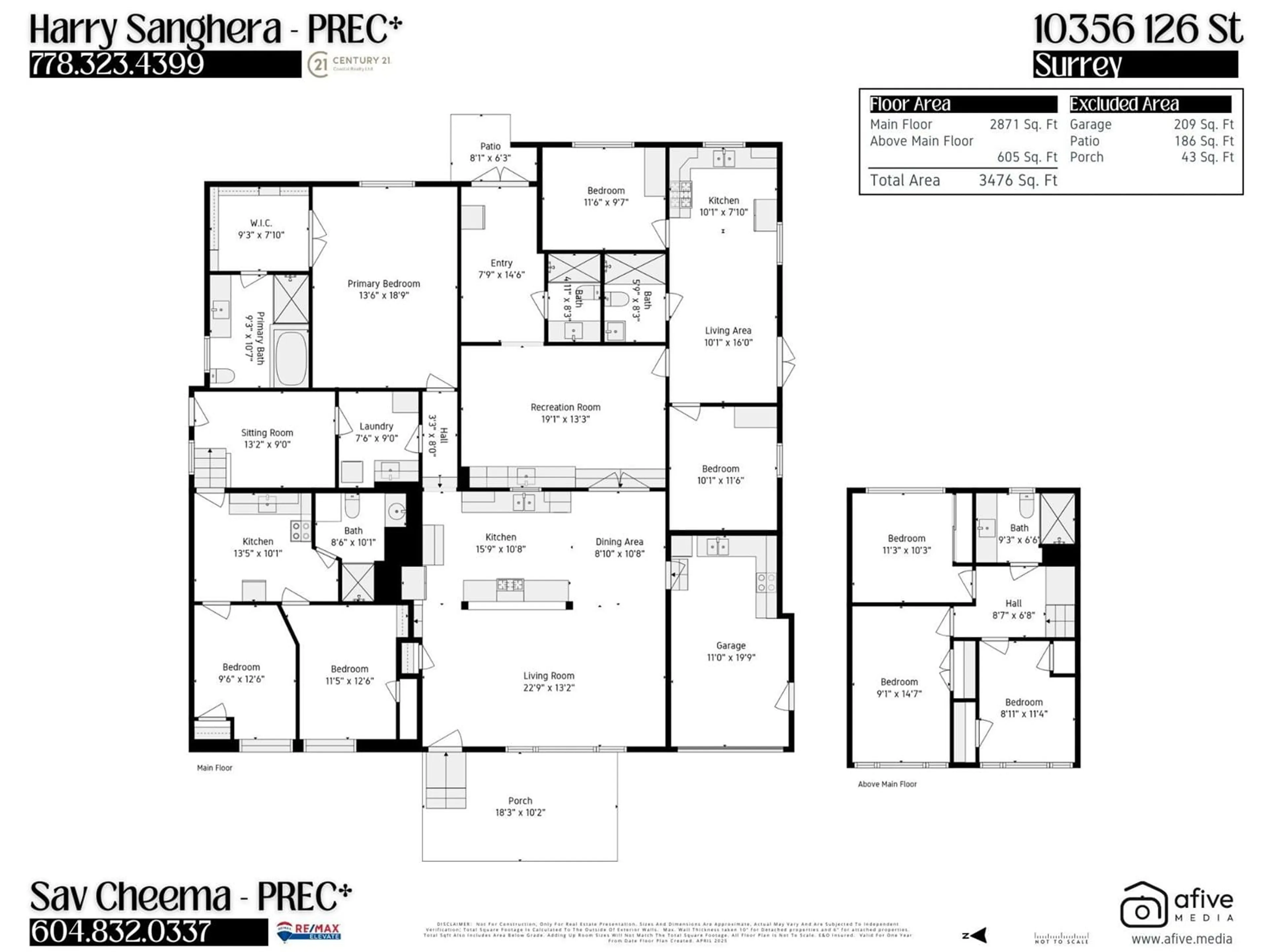 Floor plan for 10356 126, Surrey British Columbia V3V5E9