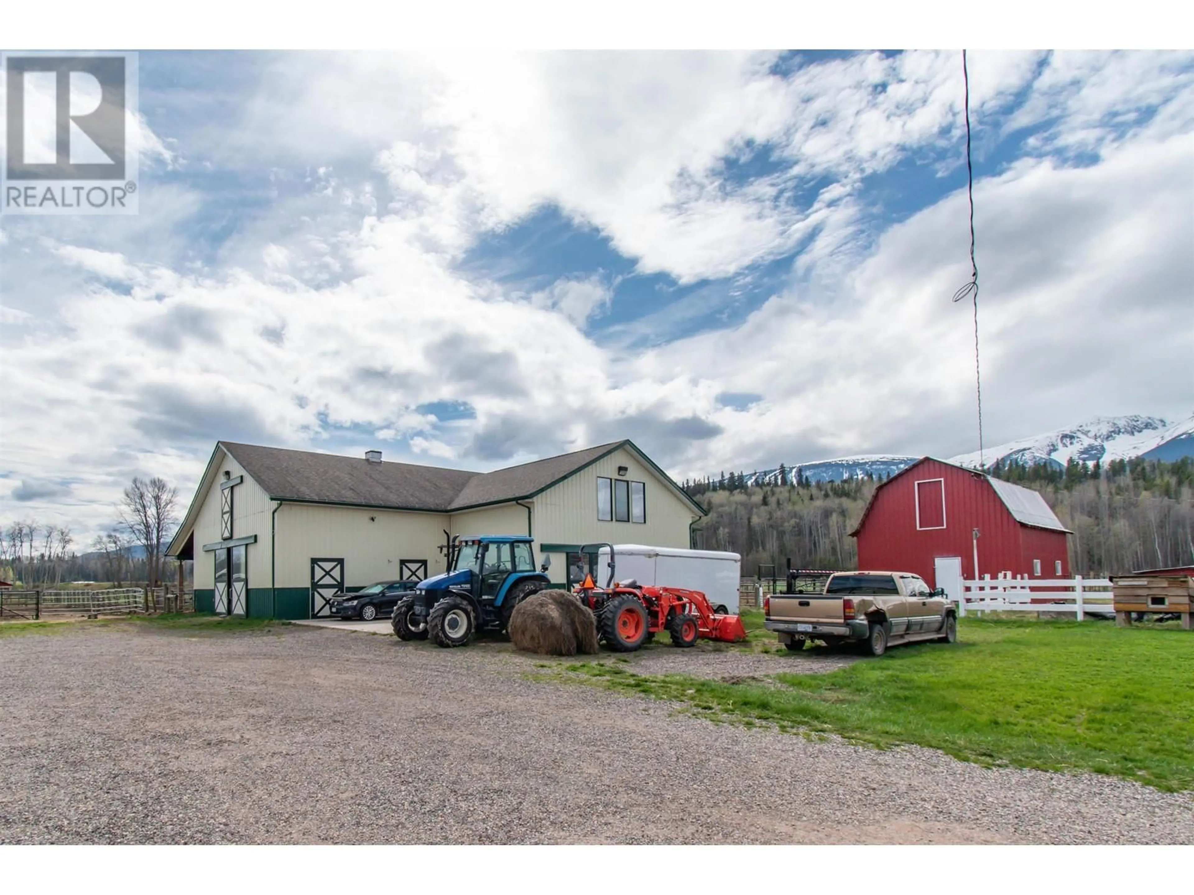 A pic from outside/outdoor area/front of a property/back of a property/a pic from drone, building for 2805 DOHLER ROAD, Smithers British Columbia V0J2N4