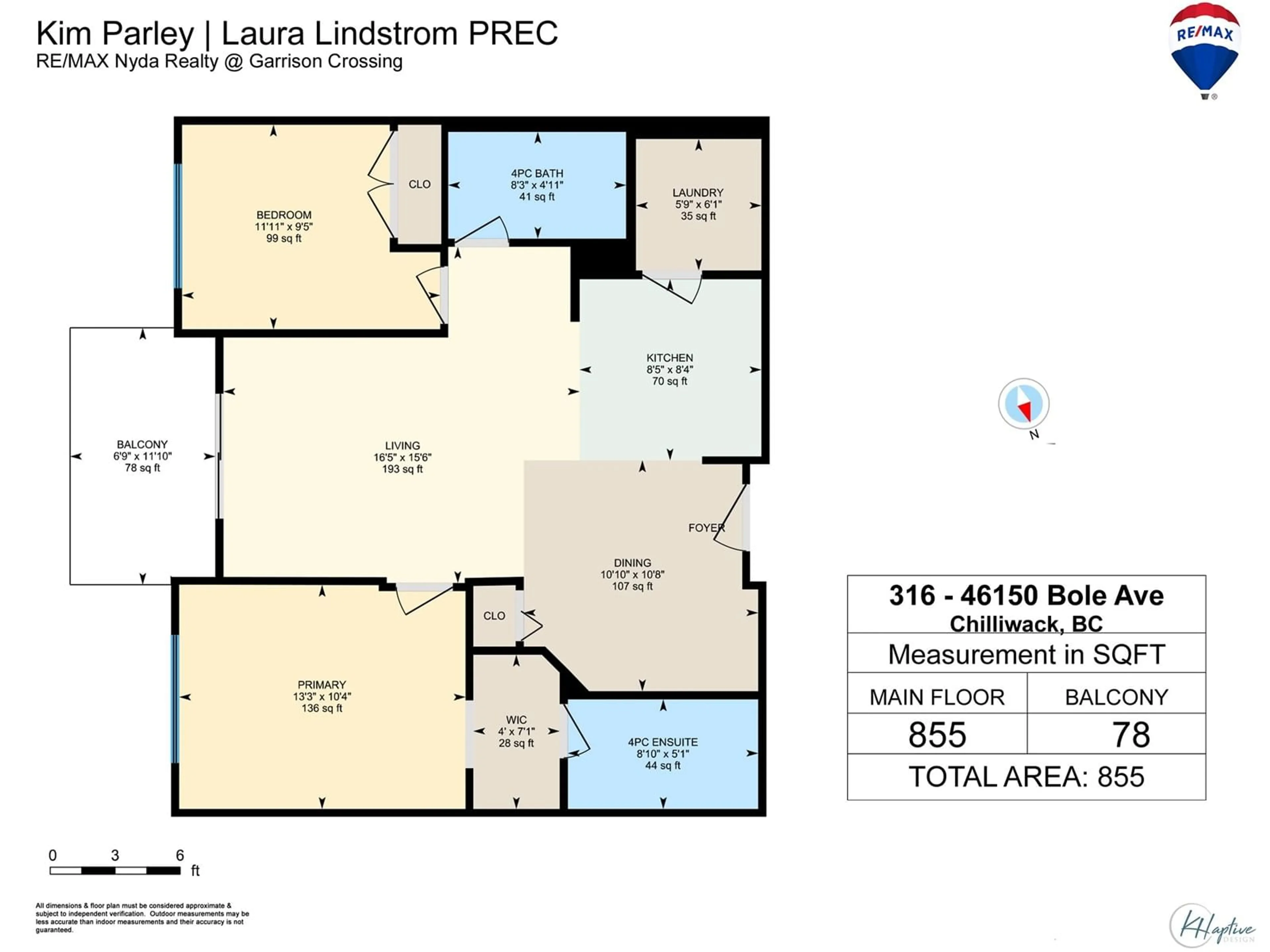 Floor plan for 316 - 46150 BOLE AVENUE, Chilliwack British Columbia V2P0B7
