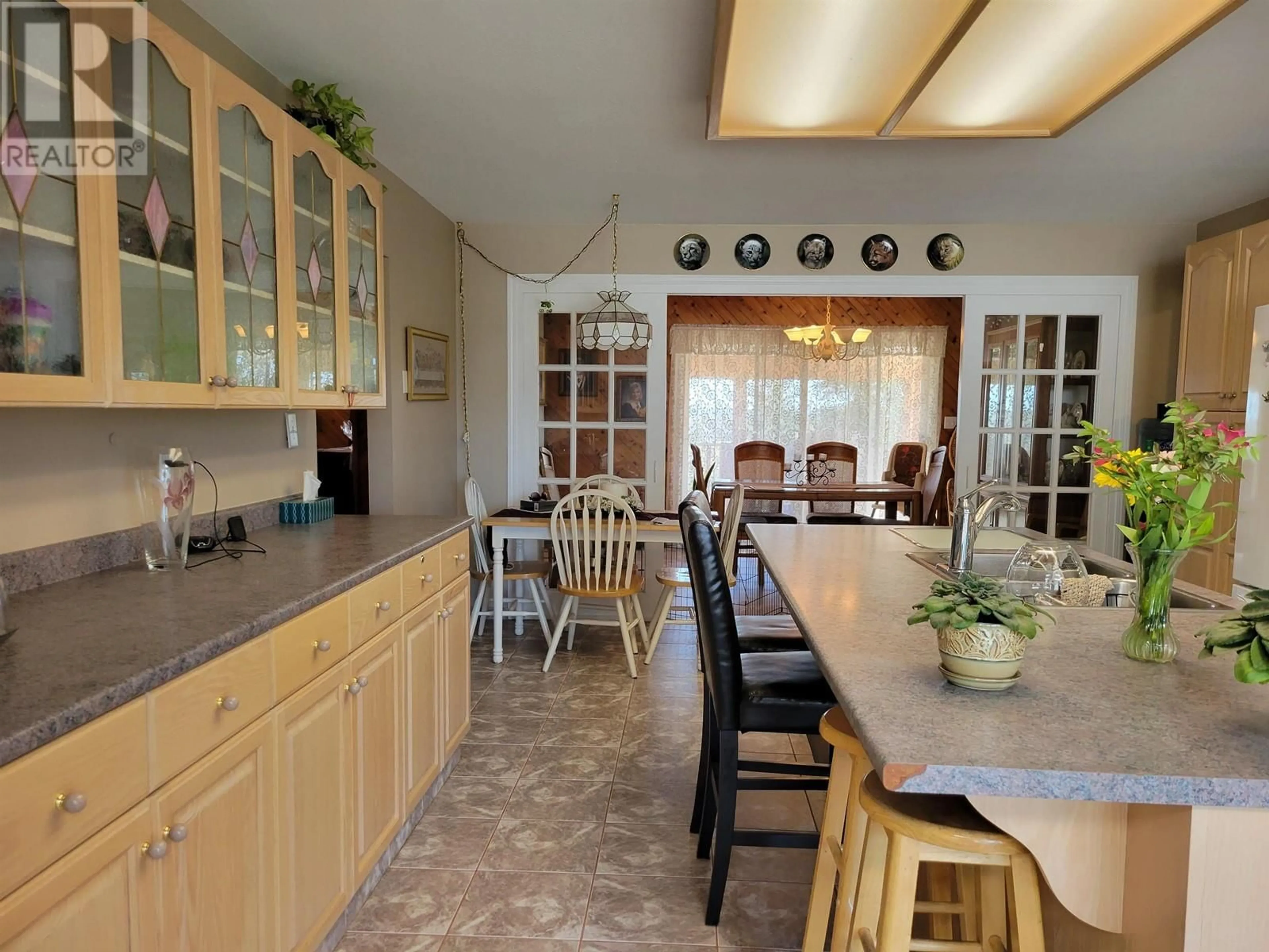 Open concept kitchen, ceramic/tile floor for 2382 REDMOND PIT ROAD, Vanderhoof British Columbia V0J3A0