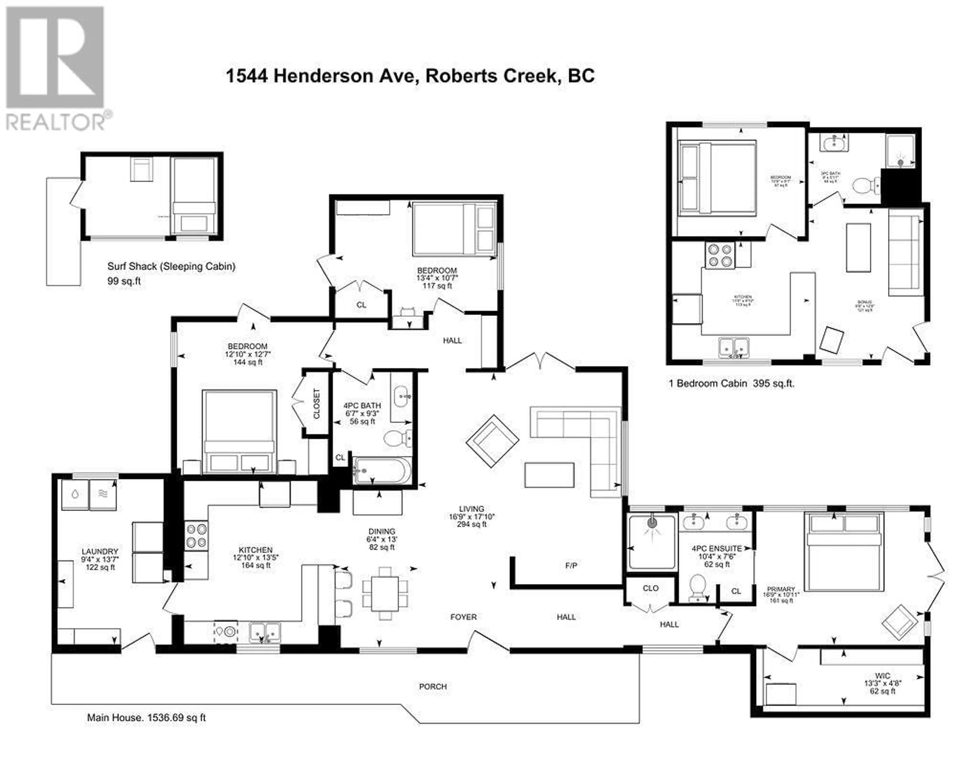 Floor plan for 1544 HENDERSON AVENUE, Roberts Creek British Columbia V0N2W2