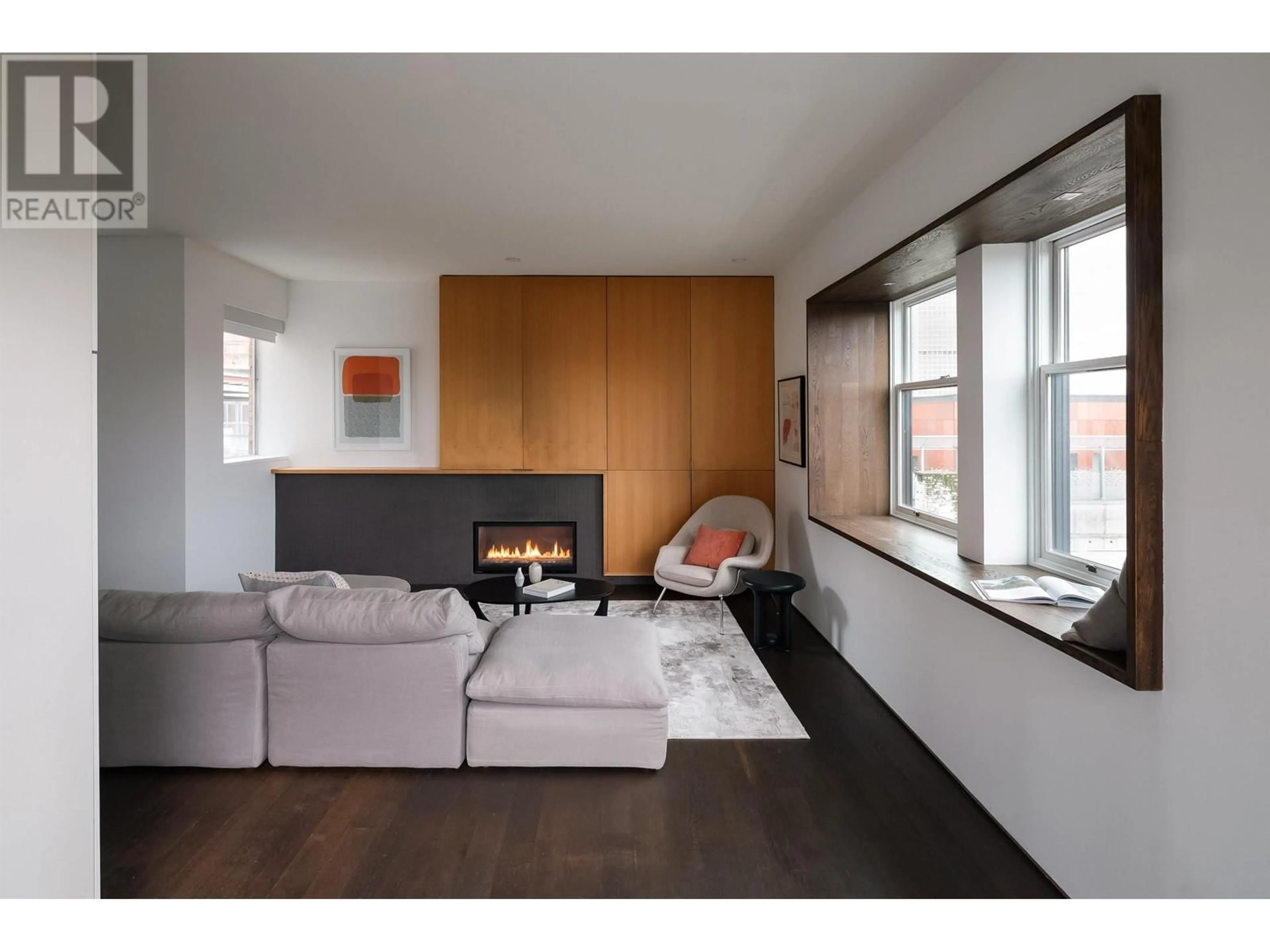 Living room with furniture, wood/laminate floor for PH801 - 233 ABBOTT STREET, Vancouver British Columbia V6B2K7