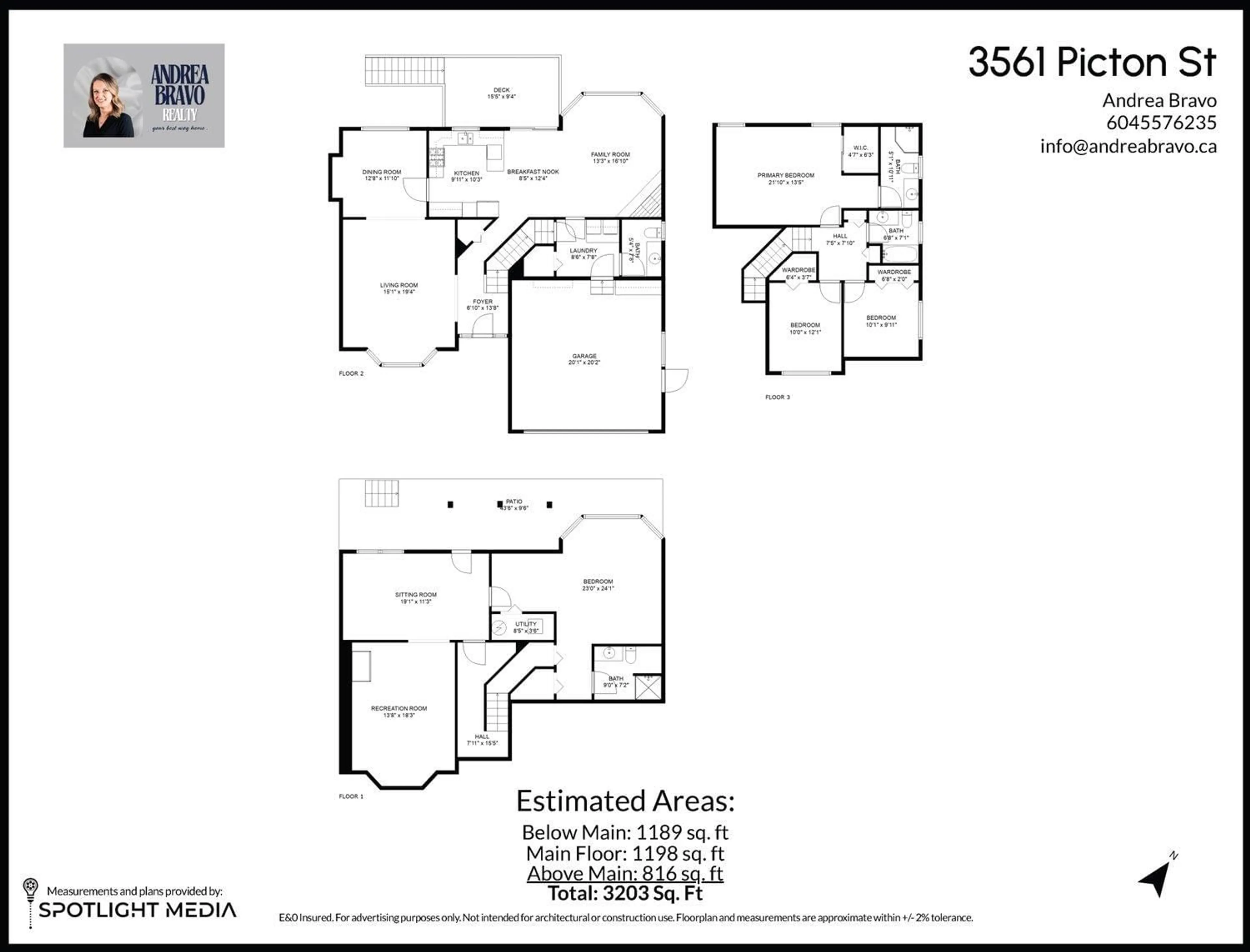 Floor plan for 3561 PICTON, Abbotsford British Columbia V2S7H6