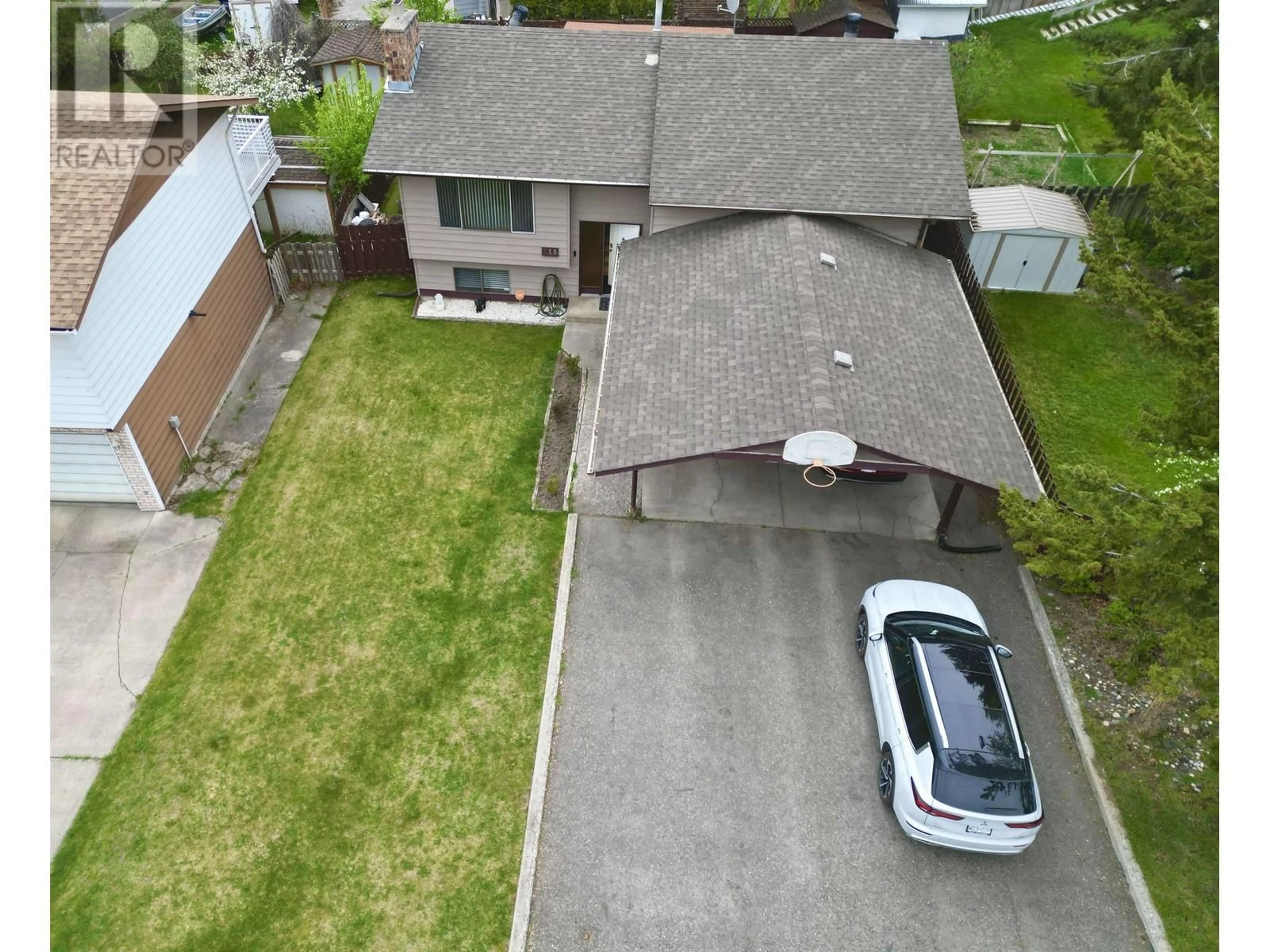 A pic from outside/outdoor area/front of a property/back of a property/a pic from drone, street for 255 LITZENBURG CRESCENT, Williams Lake British Columbia V2G4G7