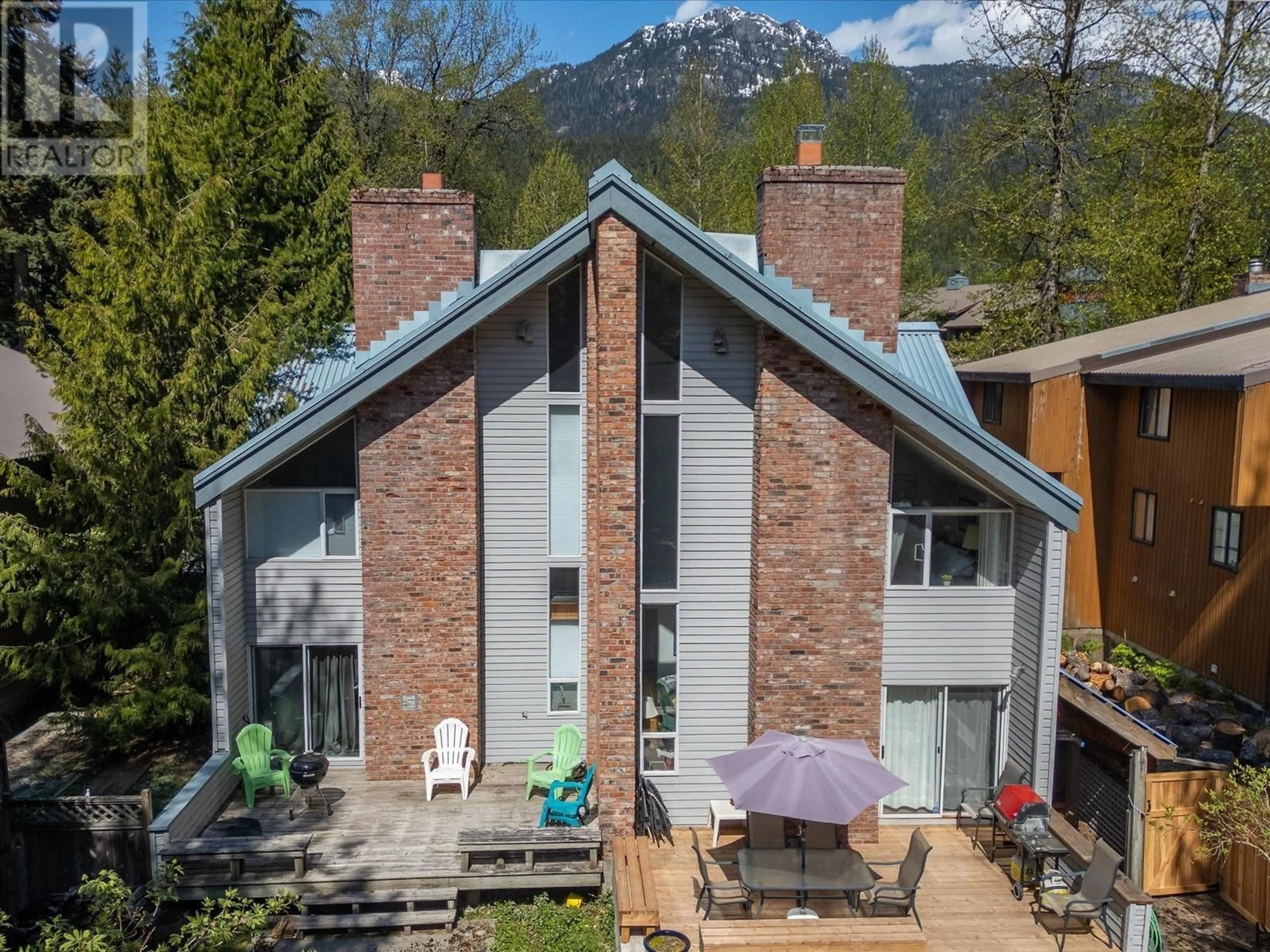 A pic from outside/outdoor area/front of a property/back of a property/a pic from drone, mountain view for 2095 CHAMONIX CRESCENT, Whistler British Columbia V8E0B1