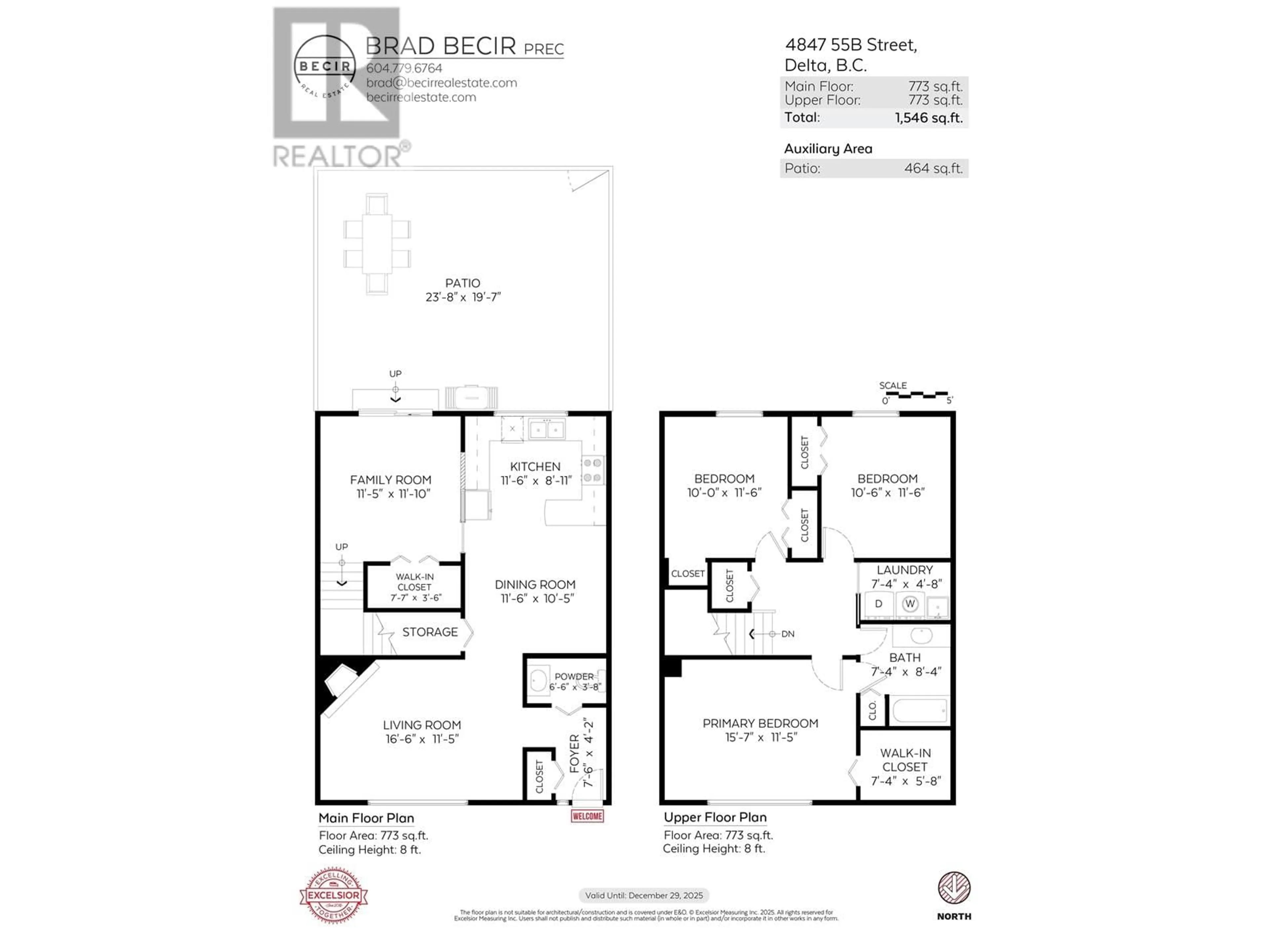 Floor plan for 4847 55B STREET, Delta British Columbia V4K3M8