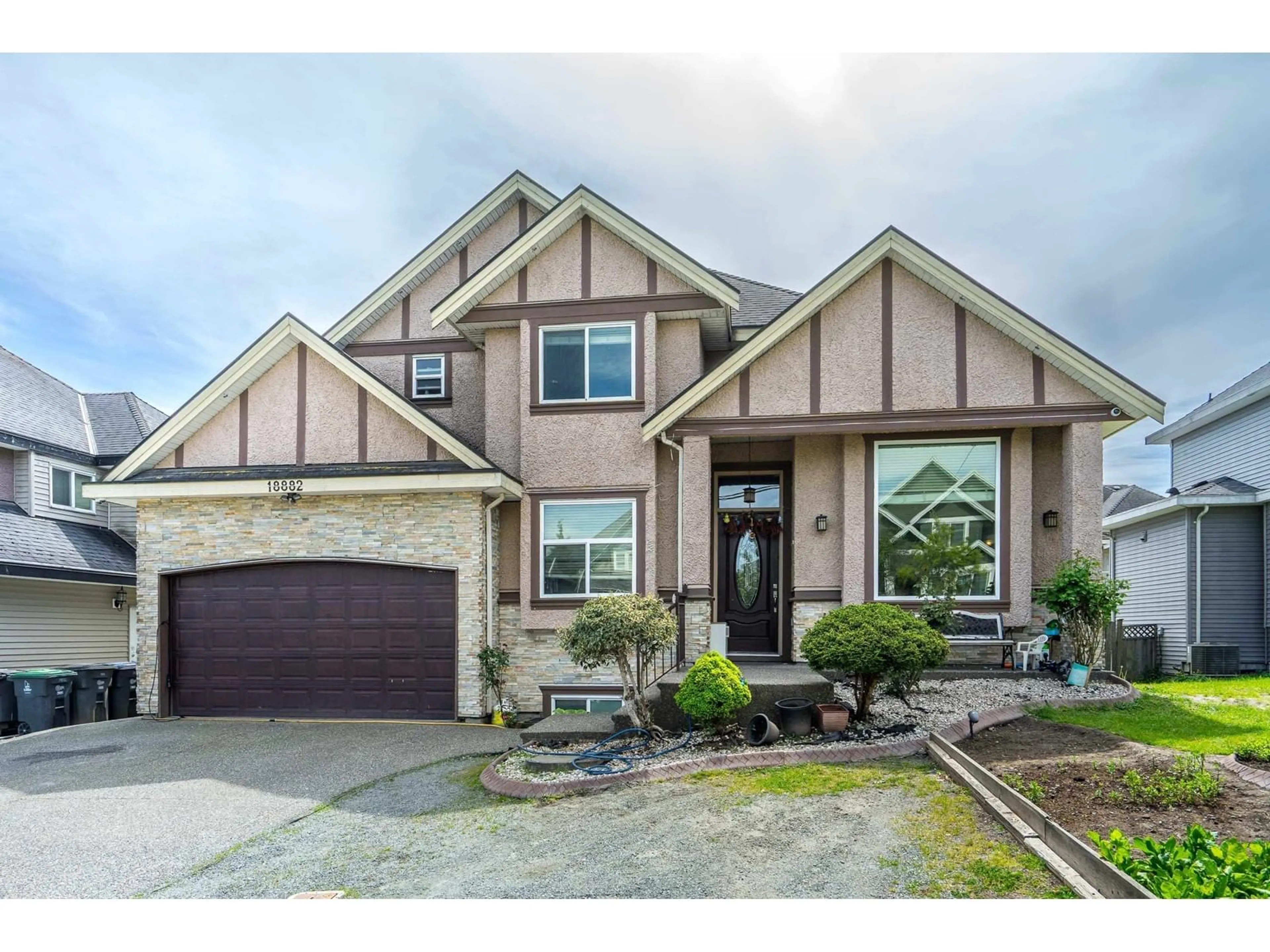 Home with brick exterior material, street for 18882 54, Surrey British Columbia V3S2K2