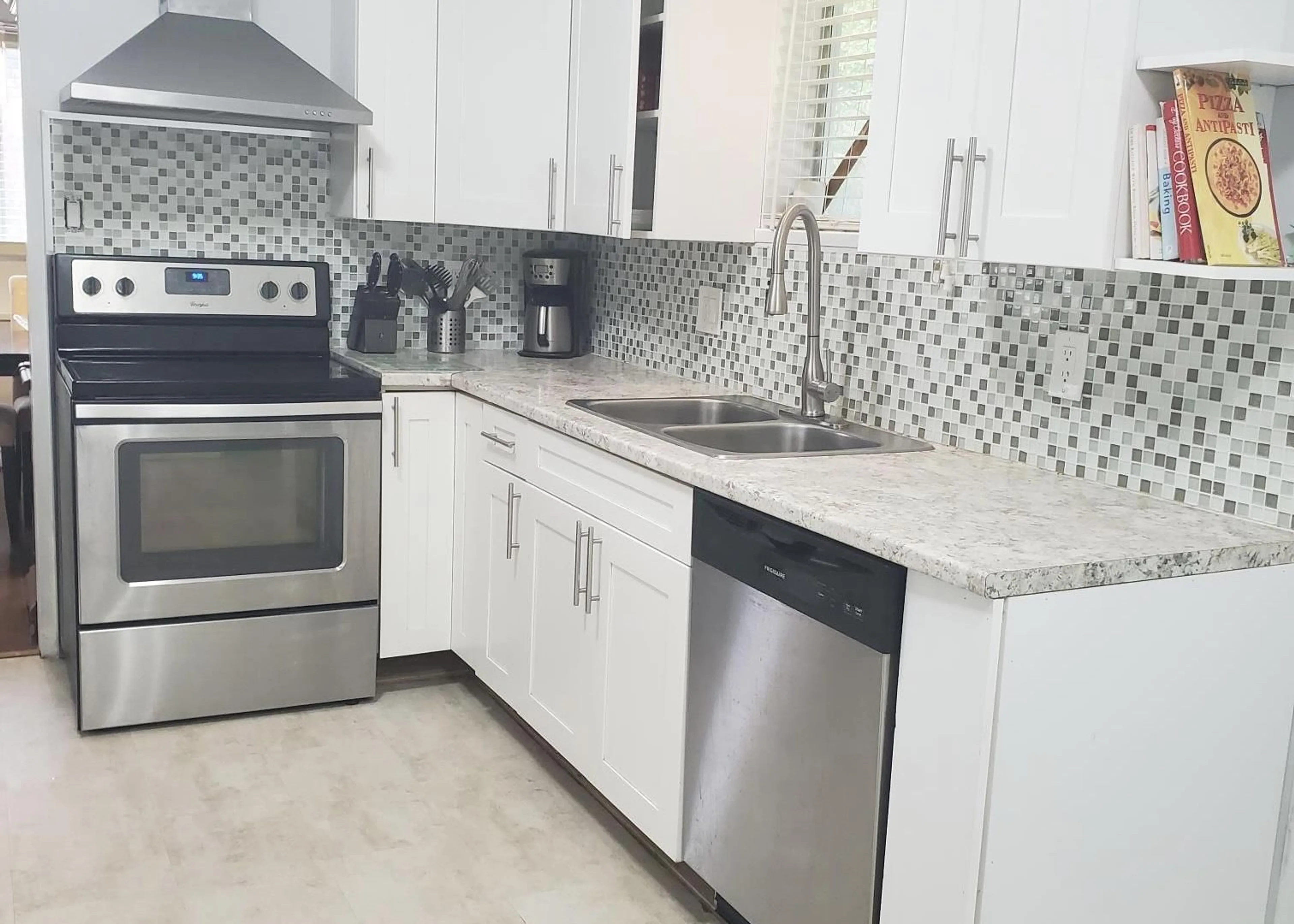 Contemporary kitchen, ceramic/tile floor for 50628 SLANZI ROAD, Boston Bar / Lytton British Columbia V0K1C0