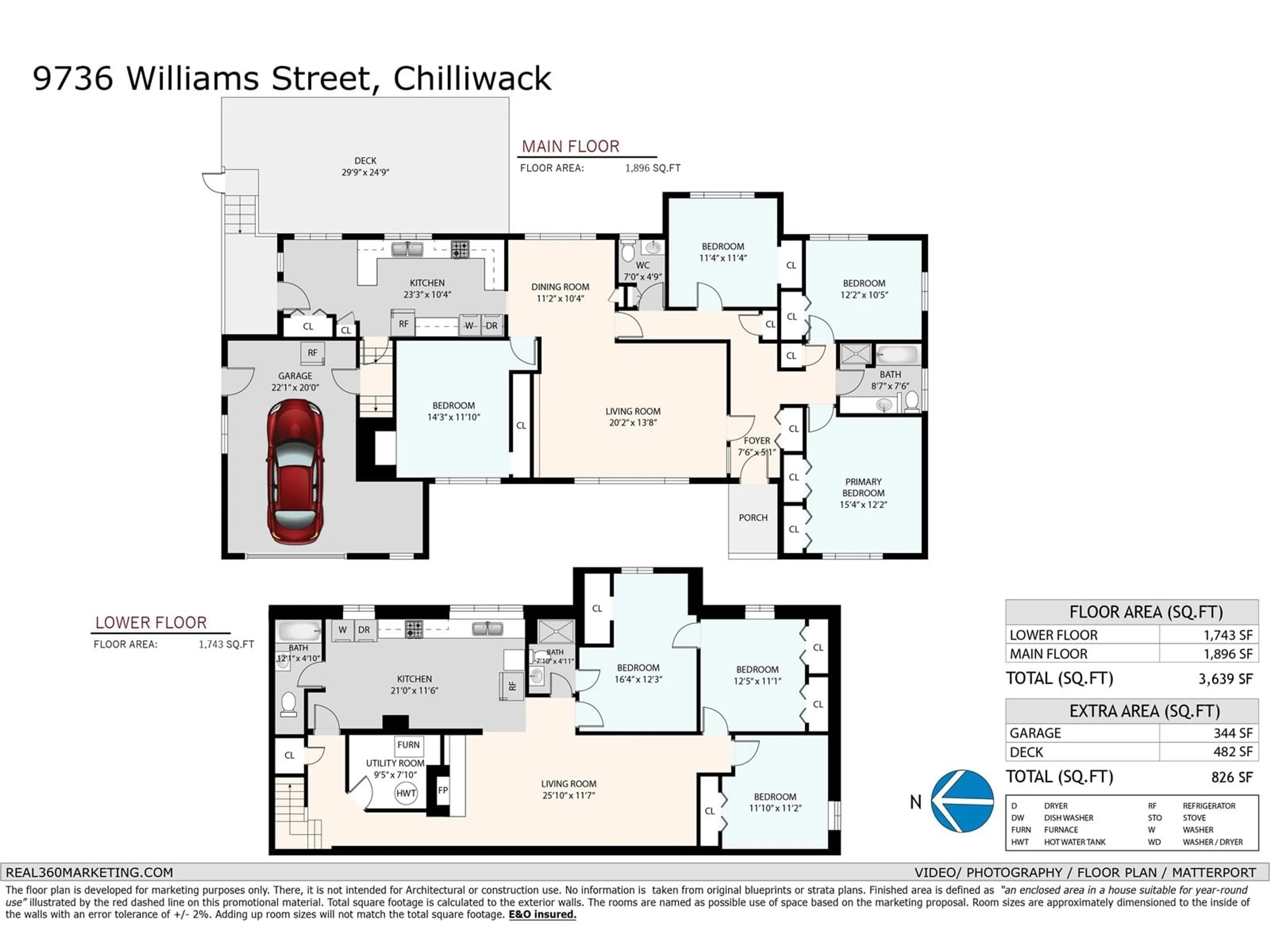 Floor plan for 9736 WILLIAMS STREET, Chilliwack British Columbia V2P5G7