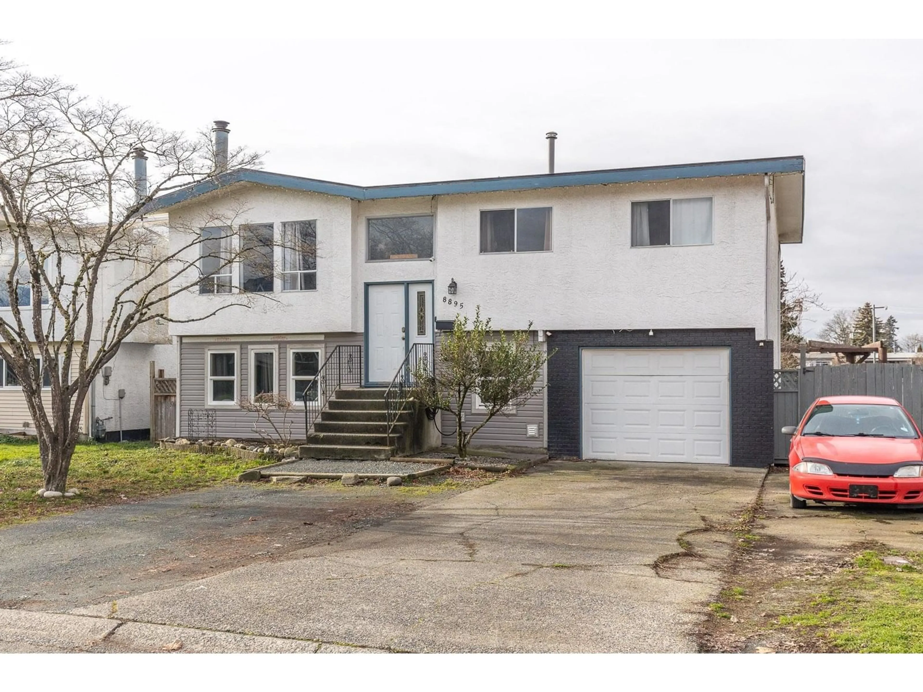 Home with vinyl exterior material, street for 8895 HAZEL STREET, Chilliwack British Columbia V2P7C7
