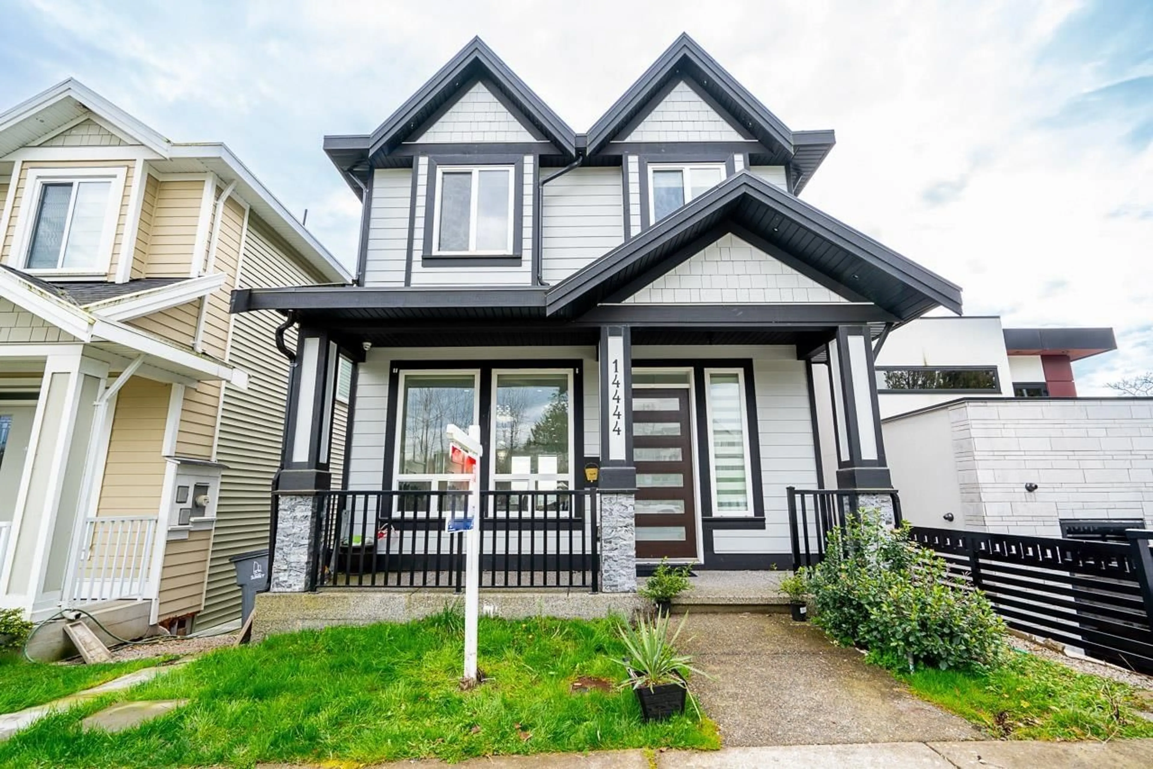 Home with vinyl exterior material, street for 14444 68A, Surrey British Columbia V3S2C2