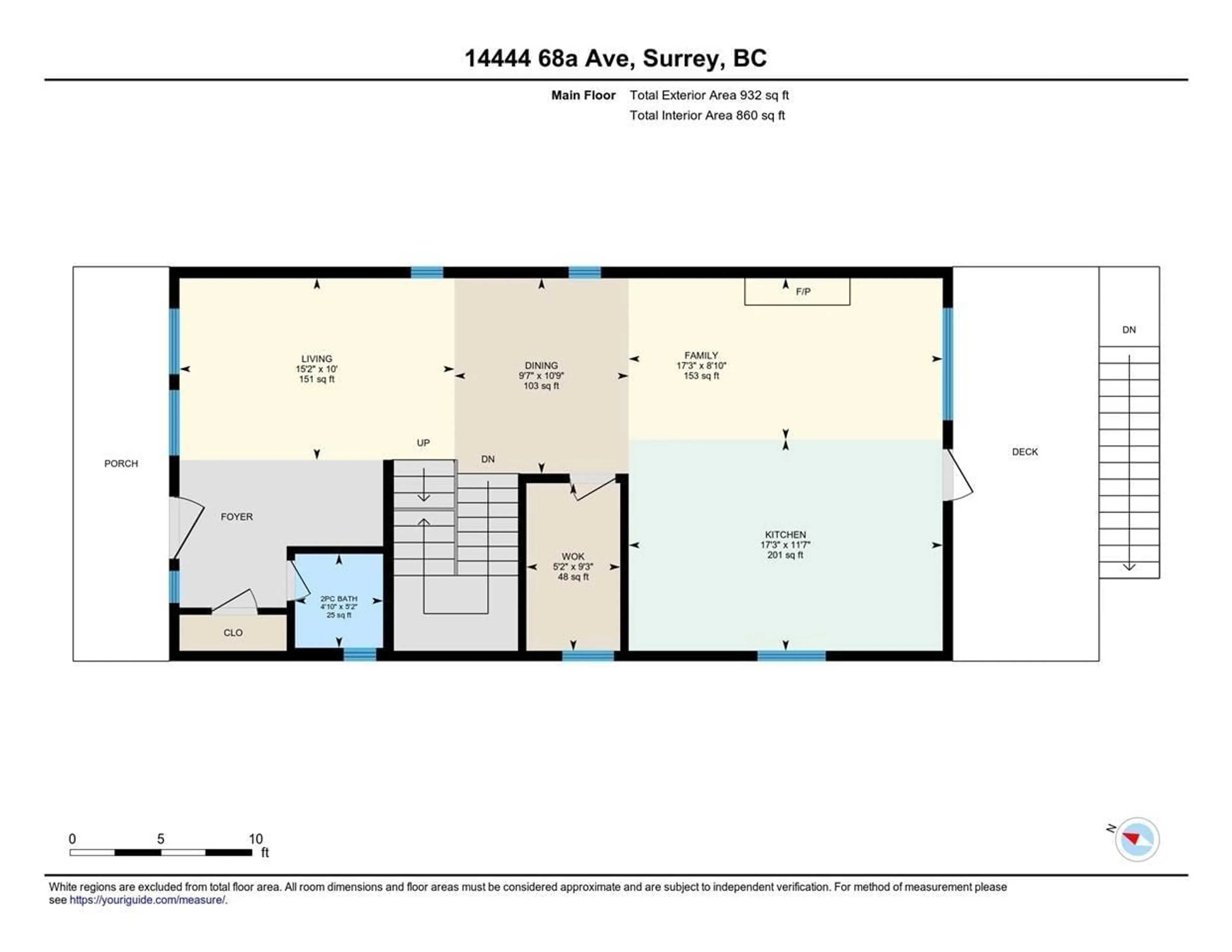 Floor plan for 14444 68A, Surrey British Columbia V3S2C2