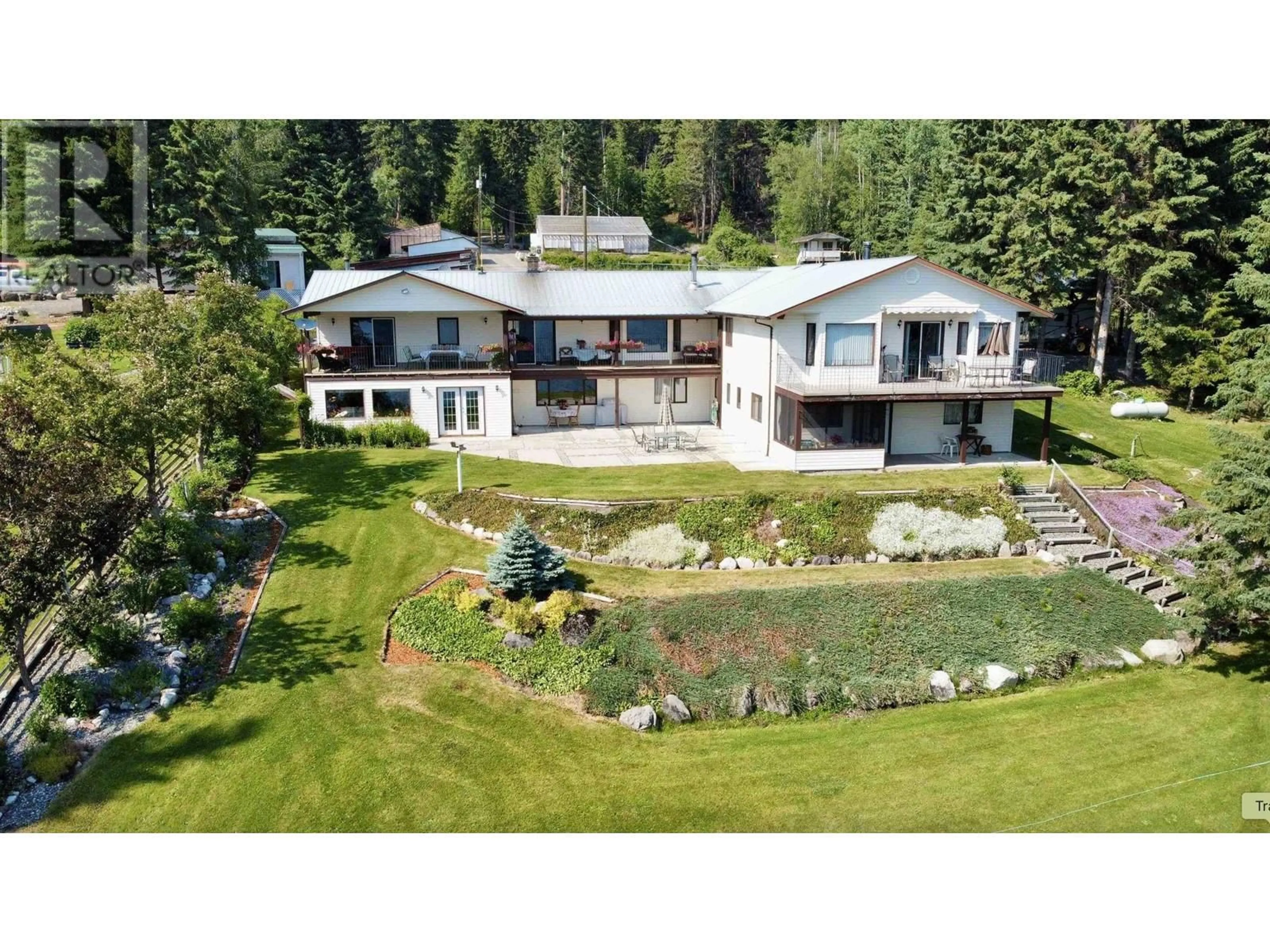 A pic from outside/outdoor area/front of a property/back of a property/a pic from drone, mountain view for 5790 TIMOTHY LAKE ROAD, Lac La Hache British Columbia V0K1T0