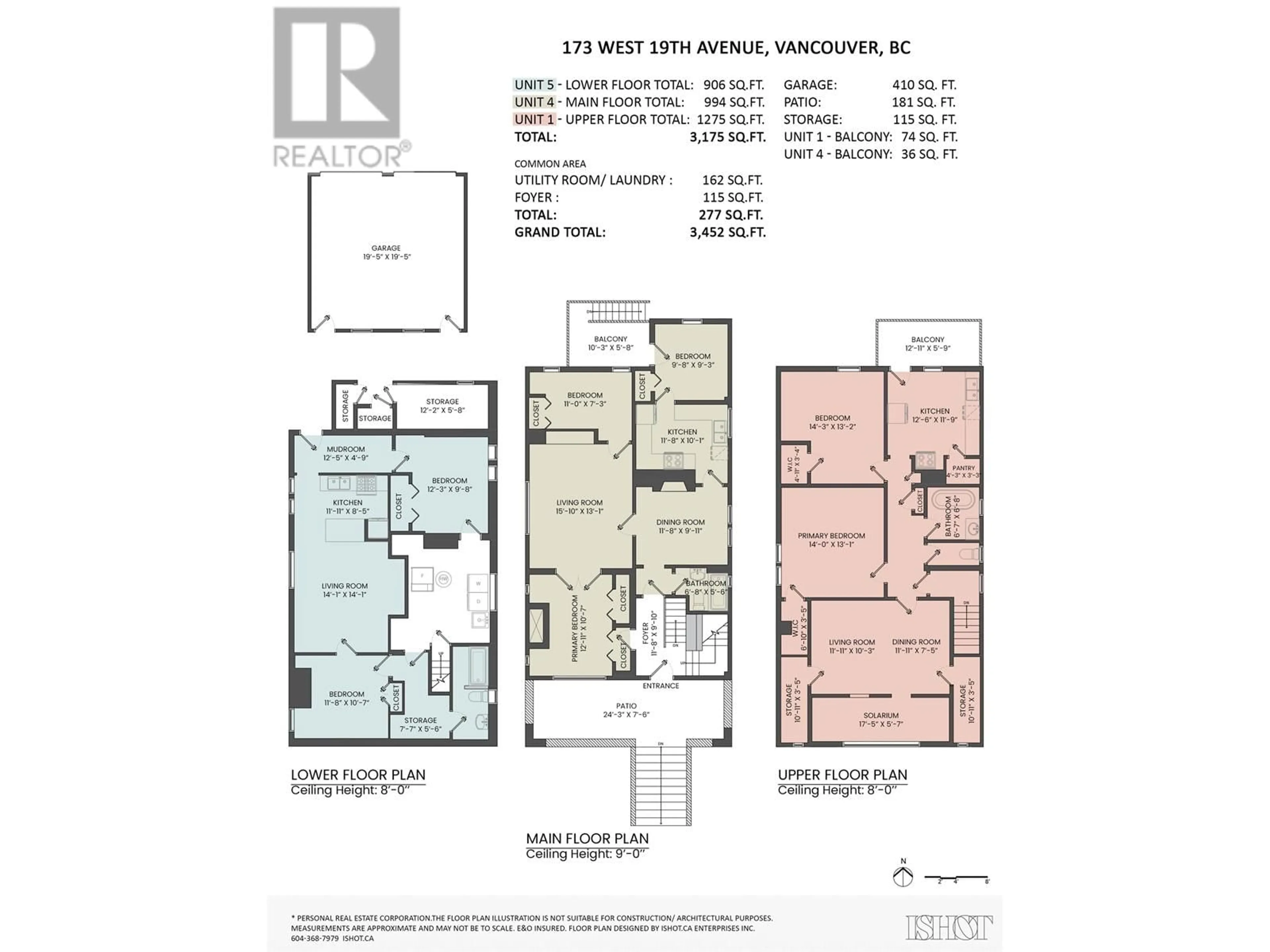 Floor plan for 173 19TH AVENUE, Vancouver British Columbia V5Y2B5
