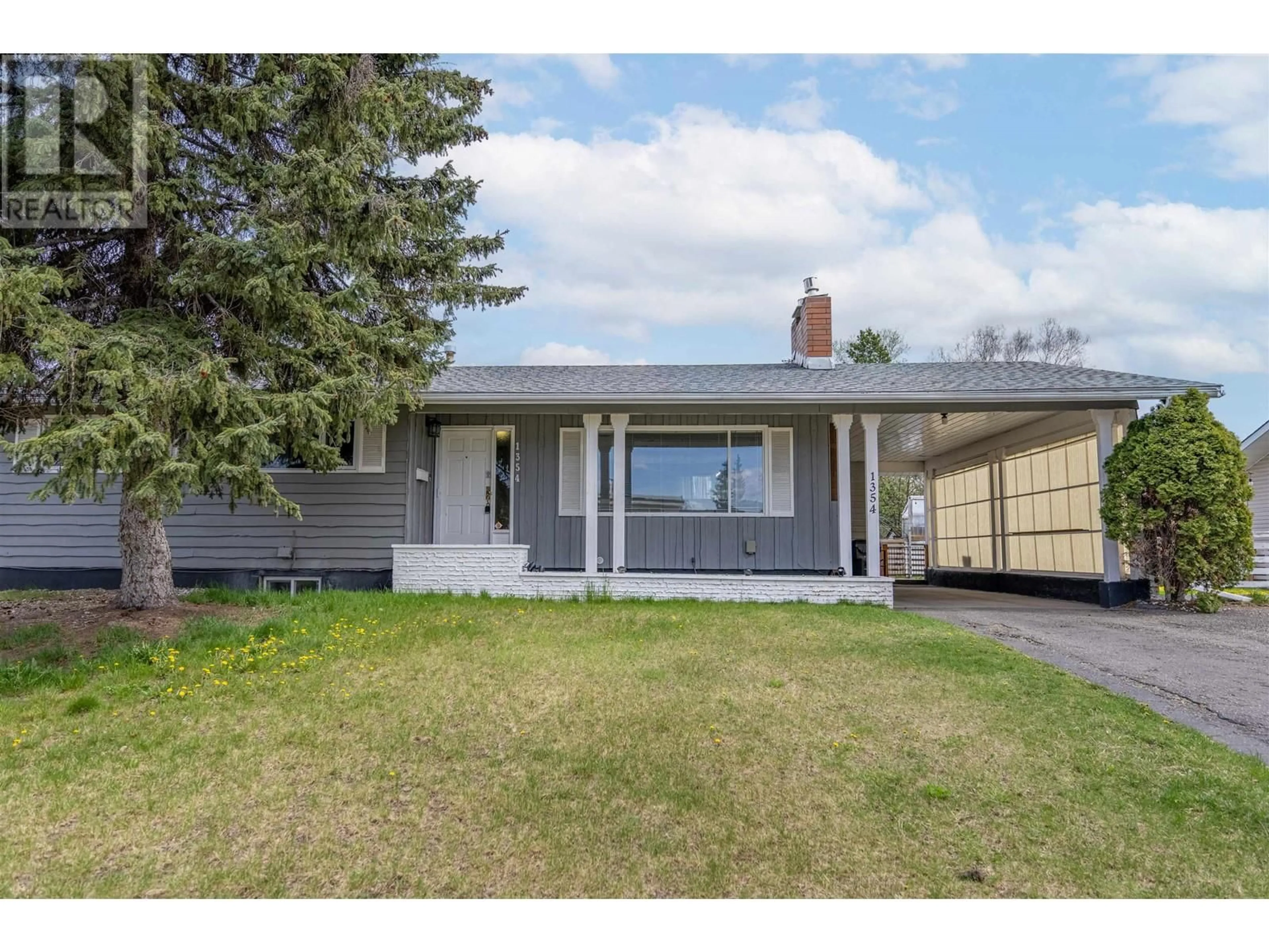 Home with vinyl exterior material, street for 1354 LIARD DRIVE, Prince George British Columbia V2M3Z7