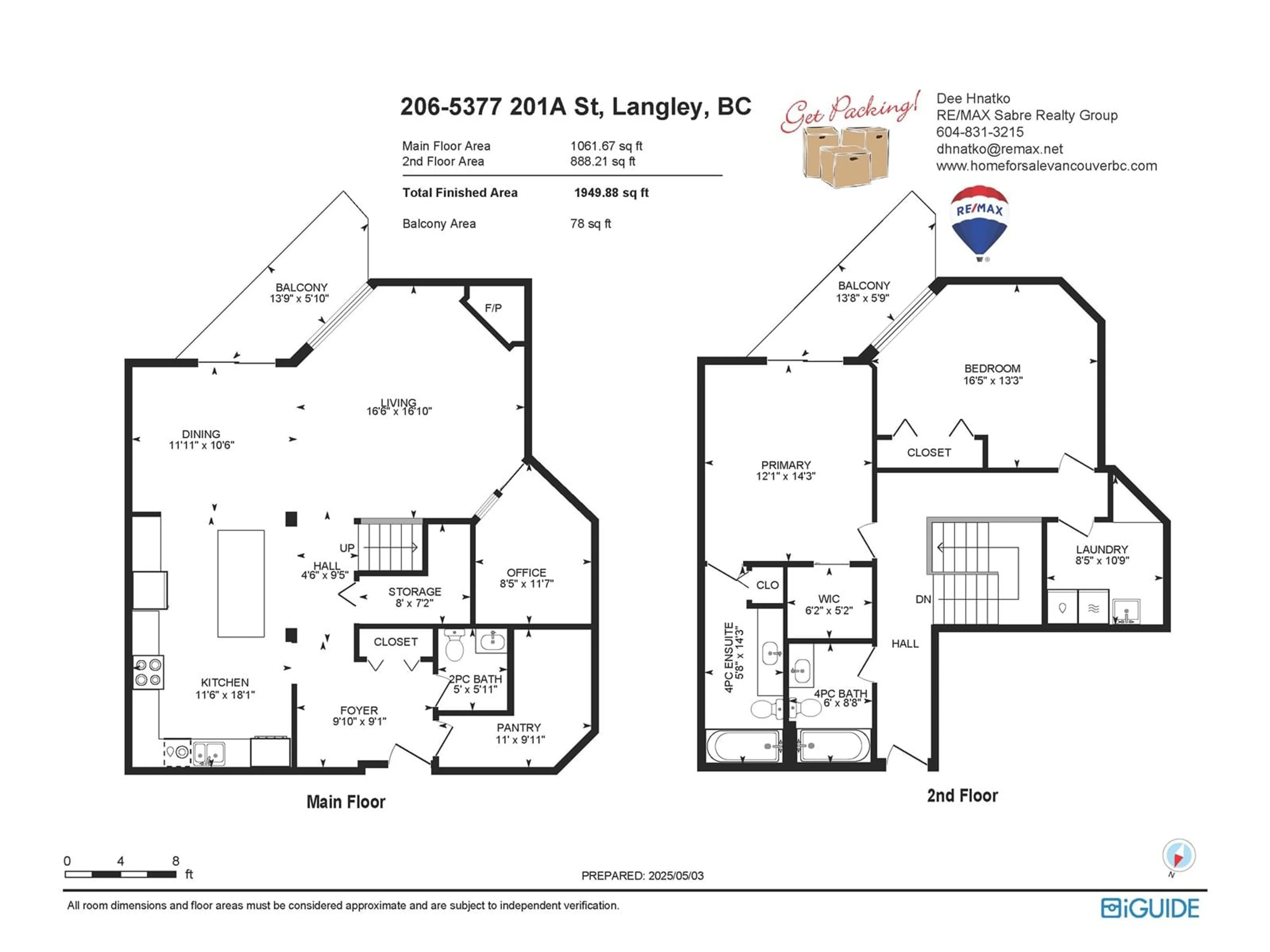 Floor plan for 206 - 5377 201A, Langley British Columbia V3A1S7