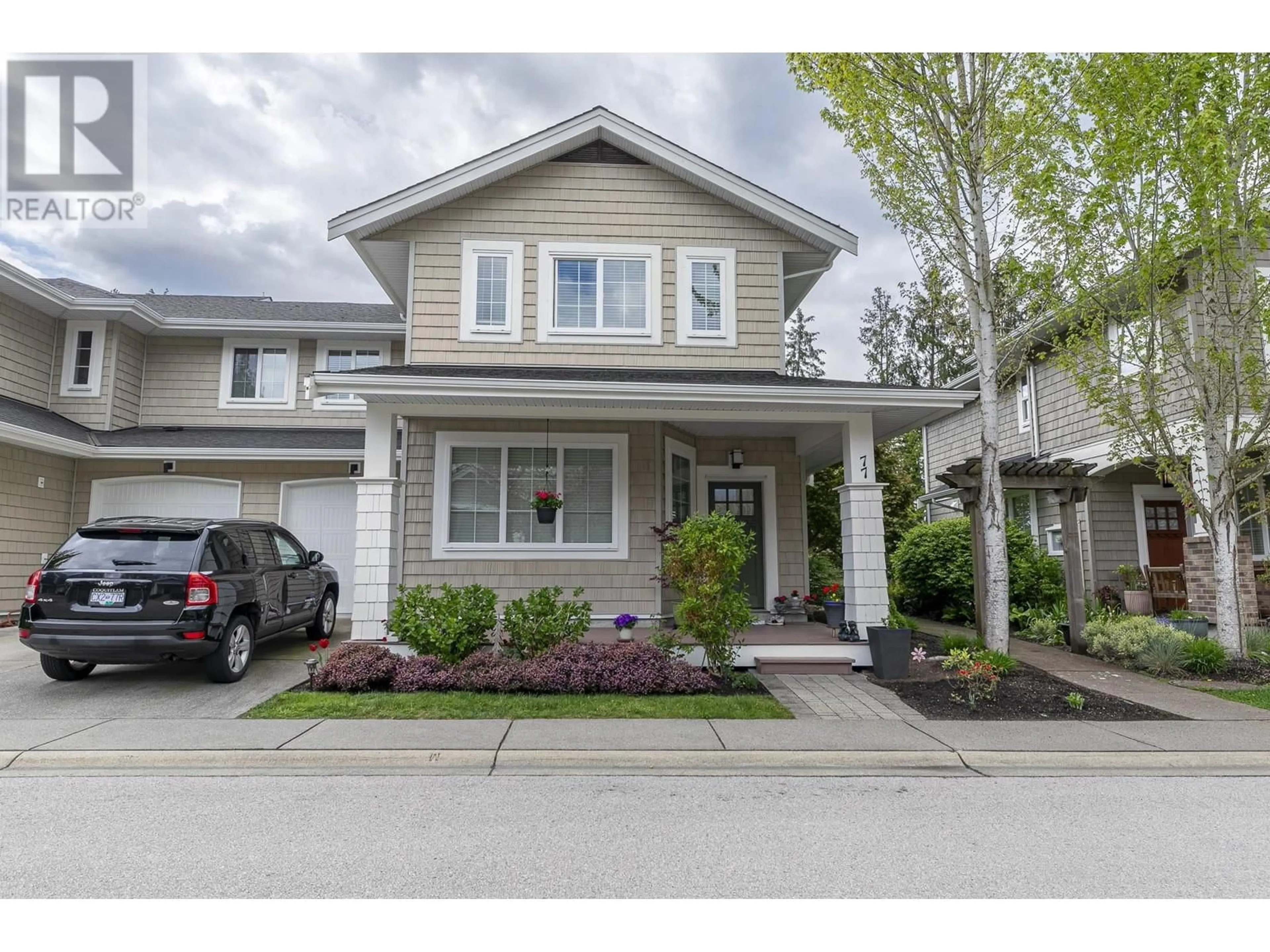 Home with vinyl exterior material, street for 77 - 12161 237 STREET, Maple Ridge British Columbia V4R0E7