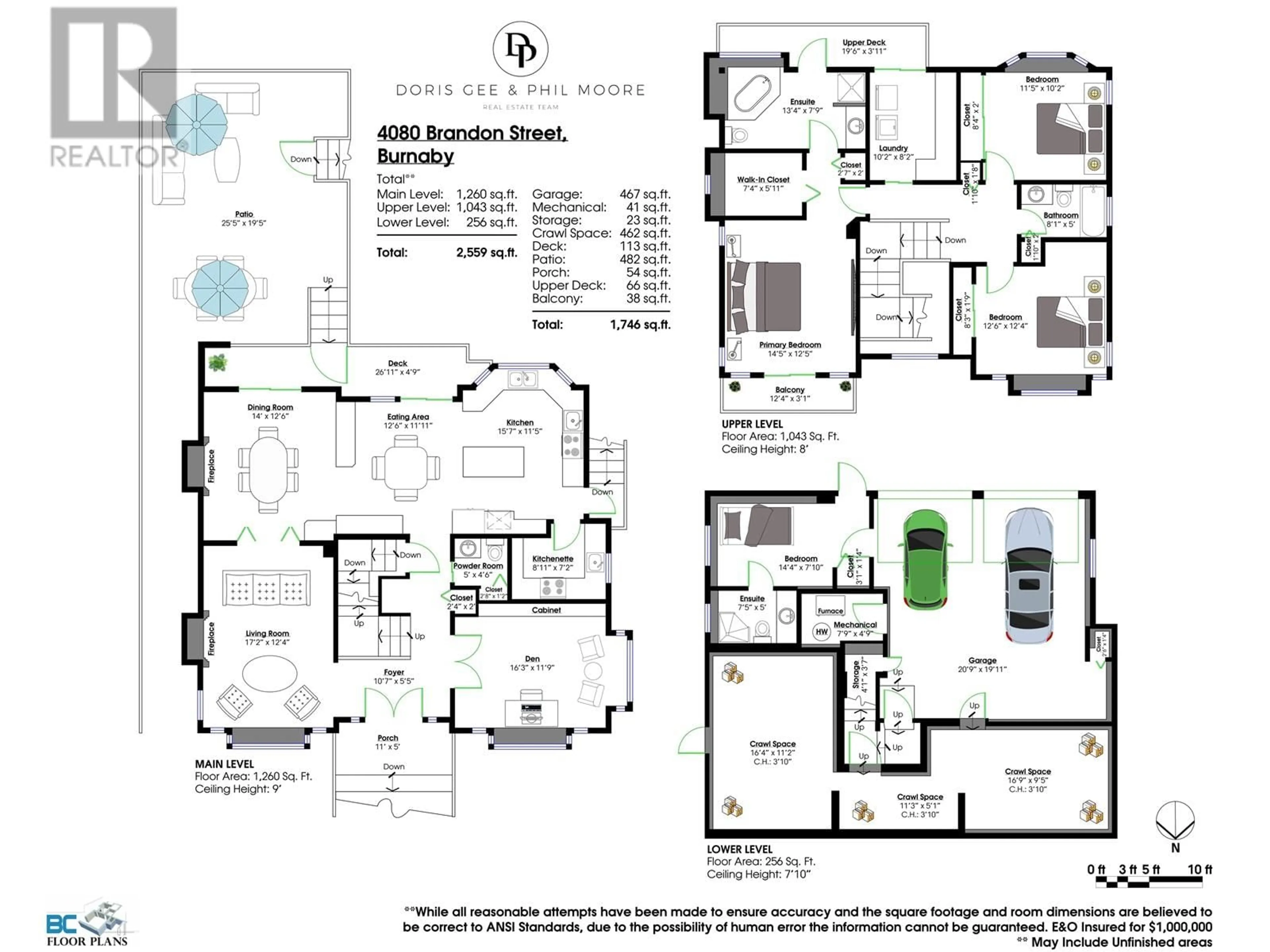Floor plan for 4080 BRANDON STREET, Burnaby British Columbia V5G2P8