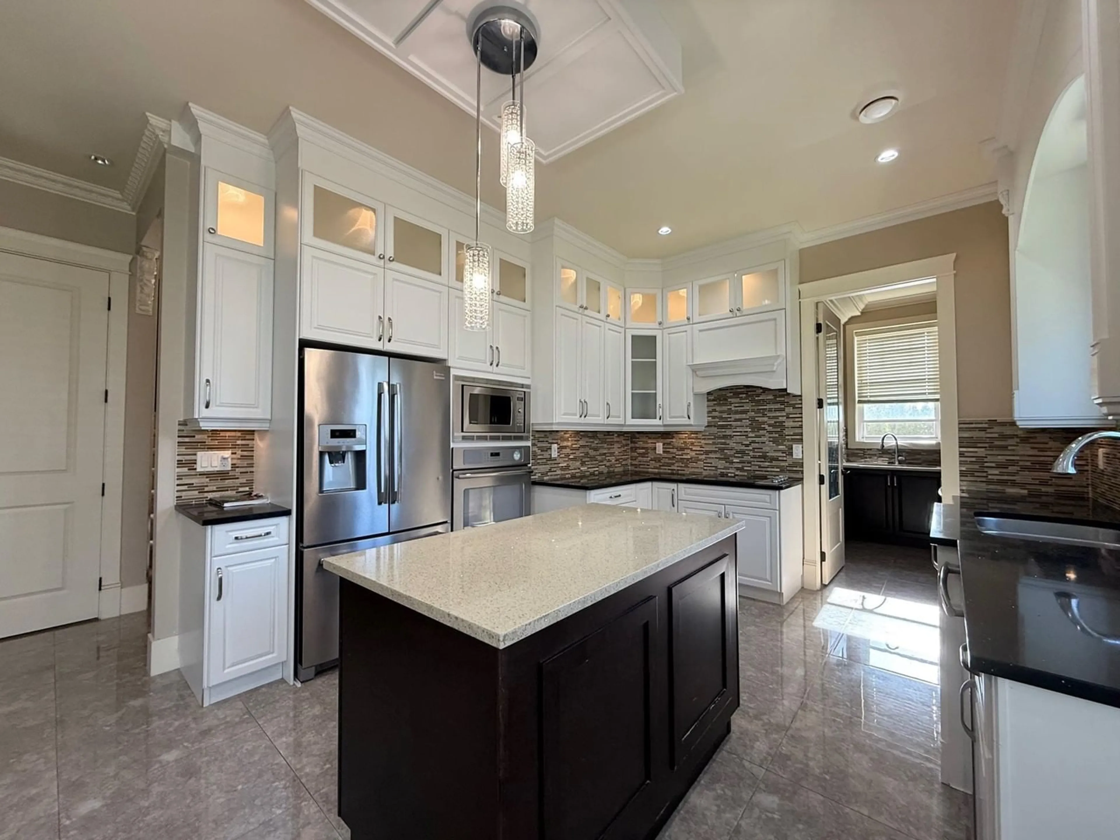 Contemporary kitchen, ceramic/tile floor for 8018 155A, Surrey British Columbia V3S2J2