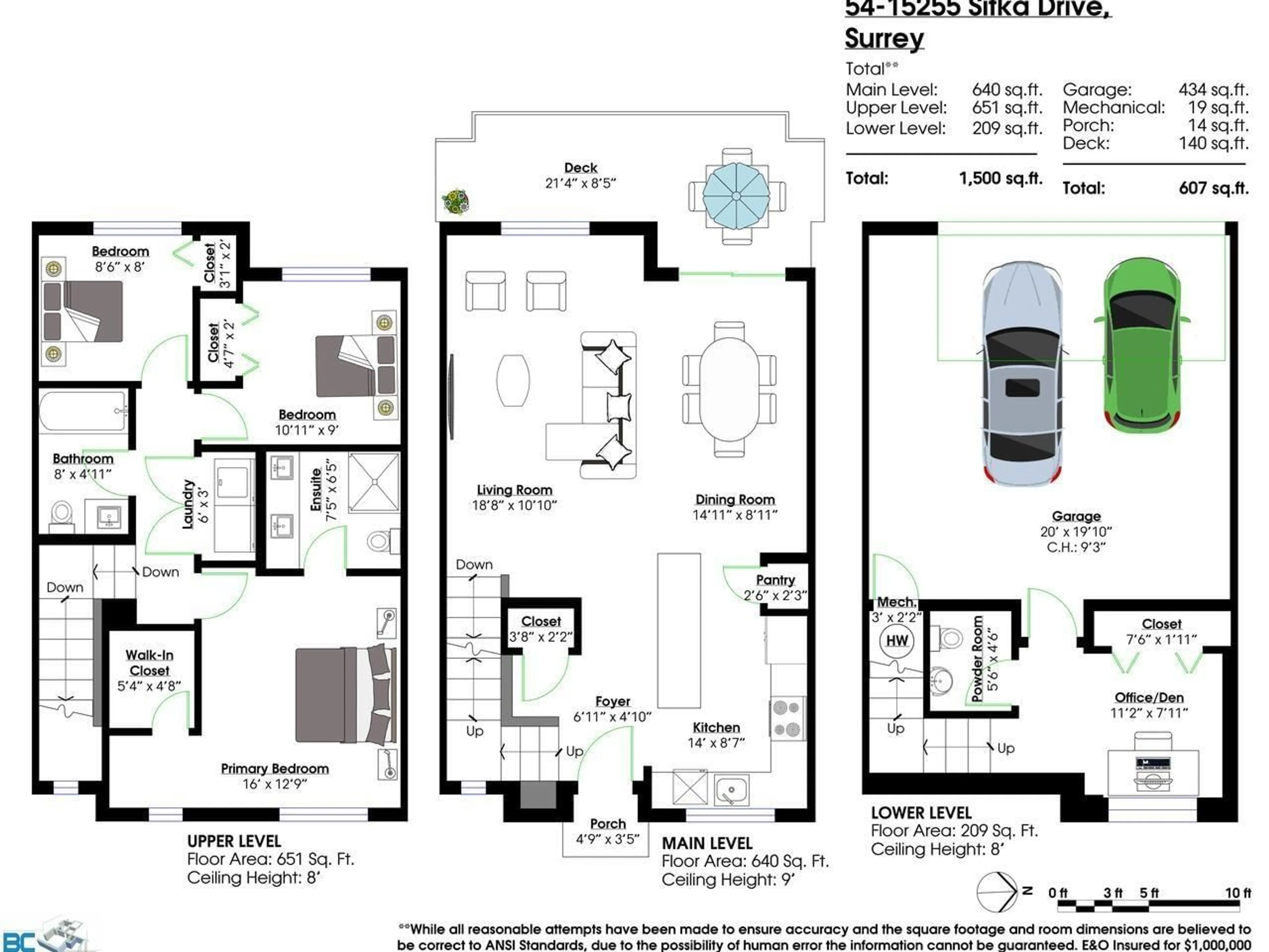 Floor plan for 54 - 15255 SITKA, Surrey British Columbia V3S0B1
