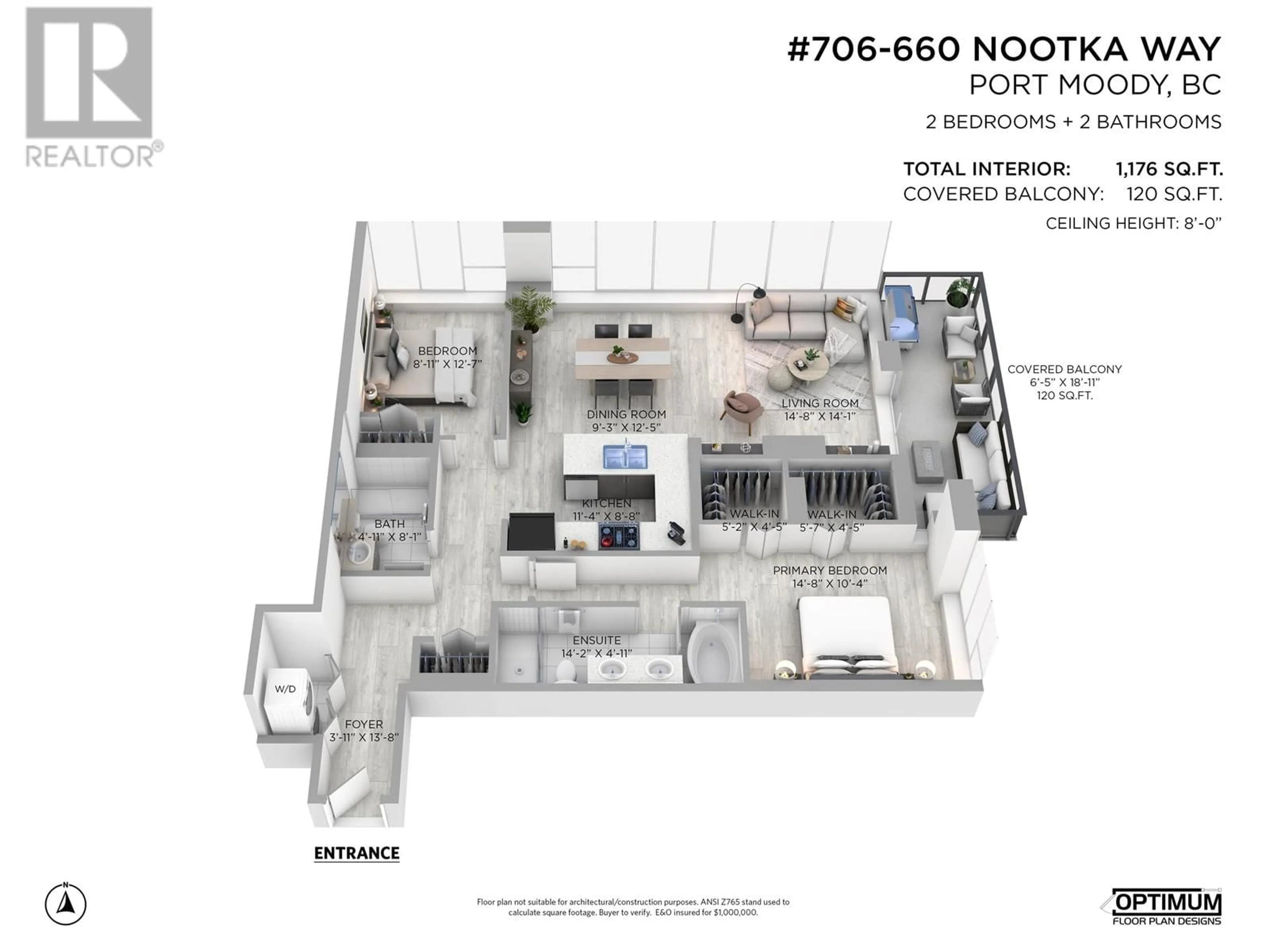 Floor plan for 706 - 660 NOOTKA WAY, Port Moody British Columbia V3H0B7