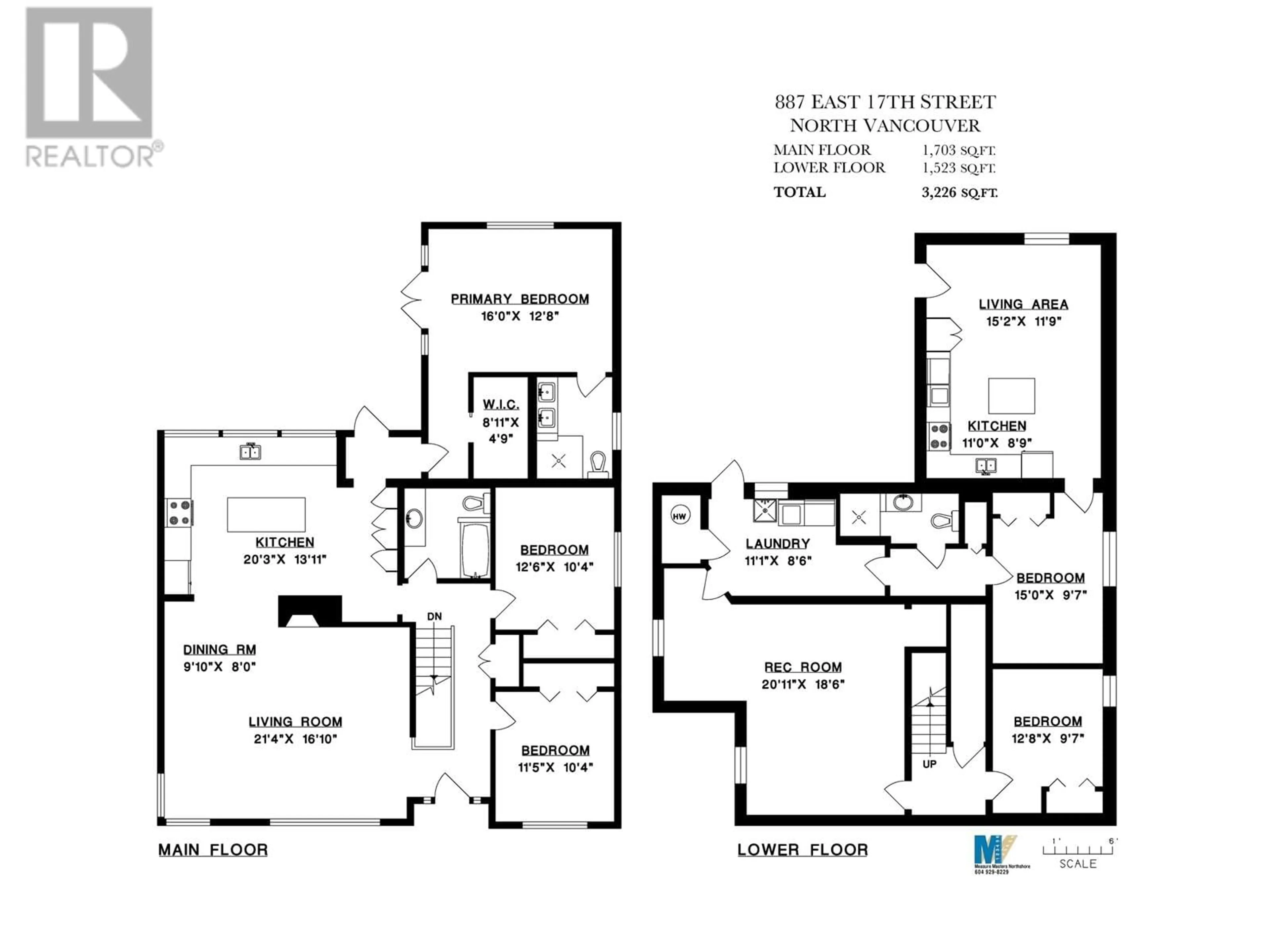 Floor plan for 887 17TH STREET, North Vancouver British Columbia V7L2X2