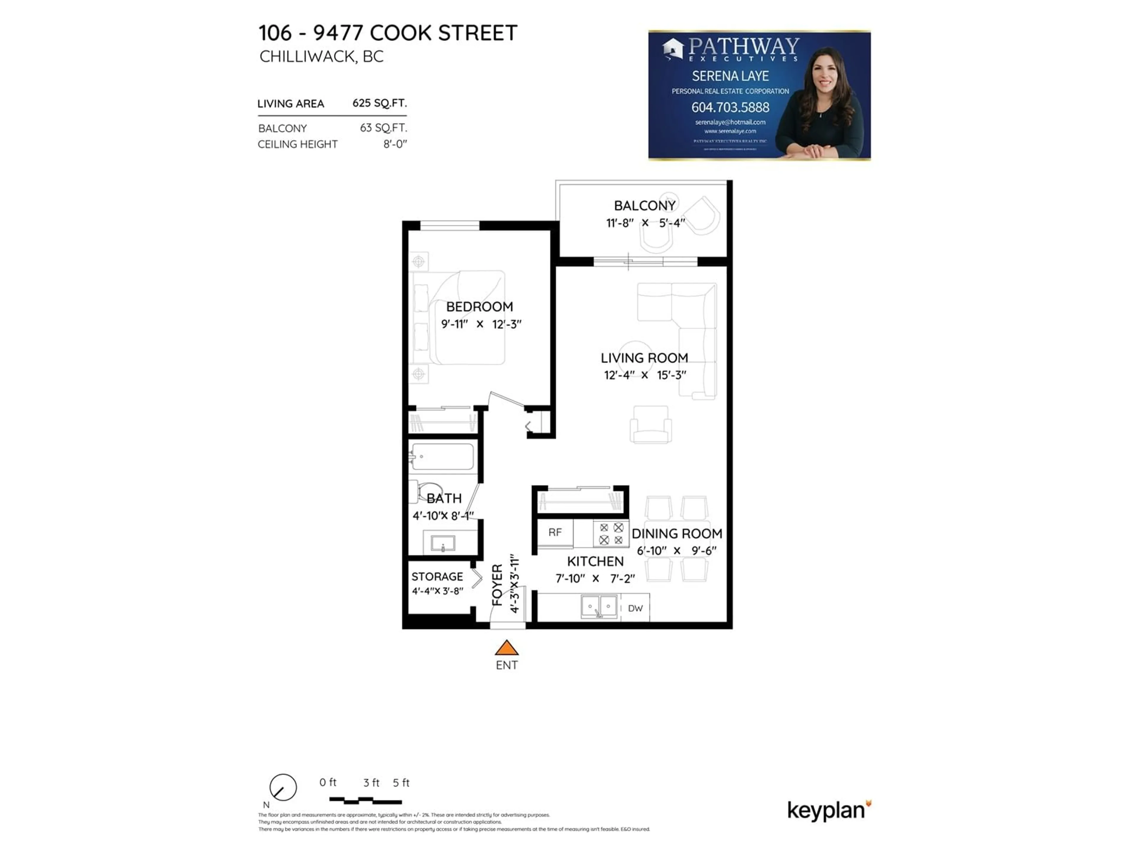 Floor plan for 106 - 9477 COOK STREET, Chilliwack British Columbia V2P4J8
