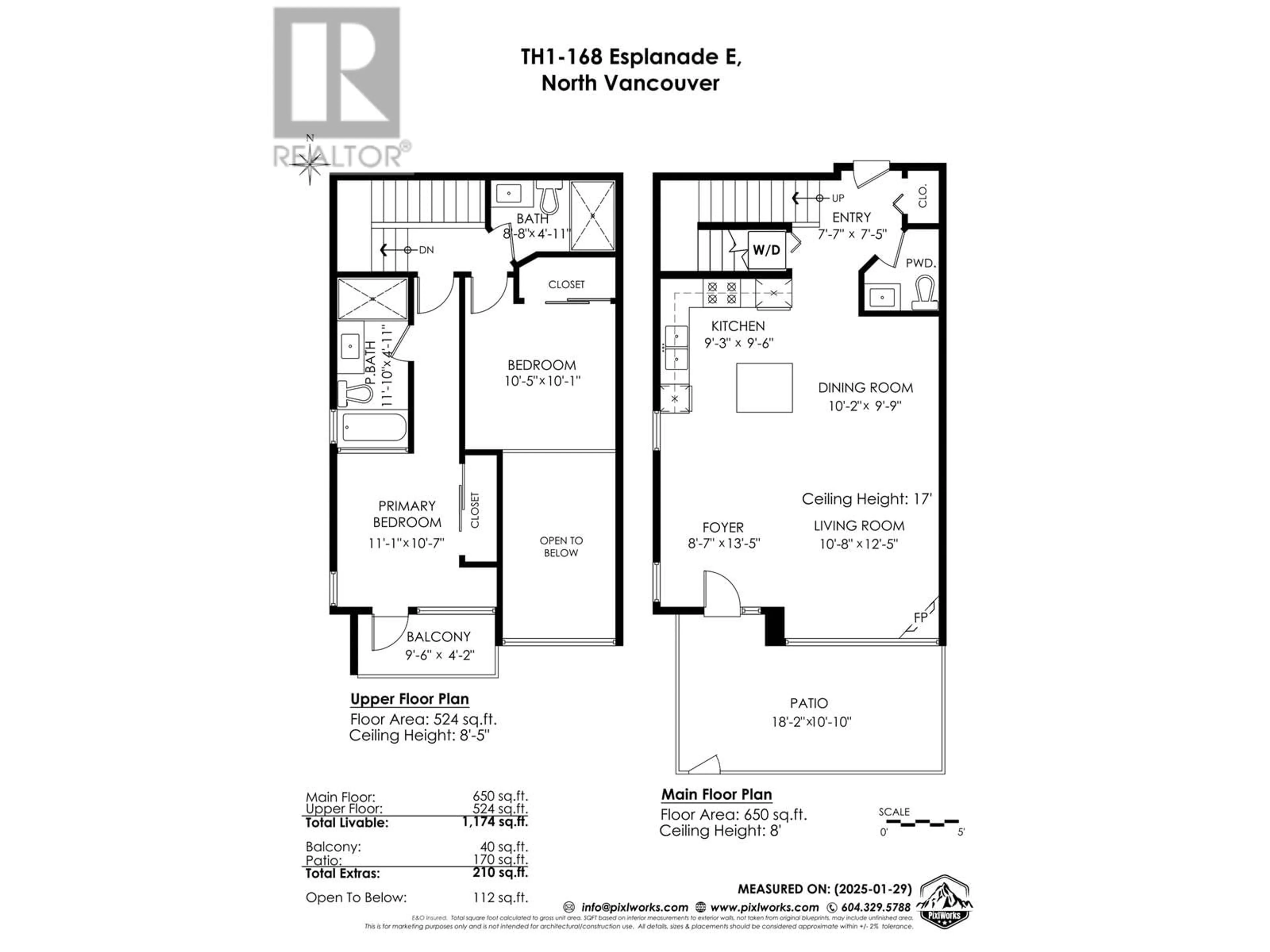 Floor plan for TH1 - 168 ESPLANADE AVENUE, North Vancouver British Columbia V7L4X8