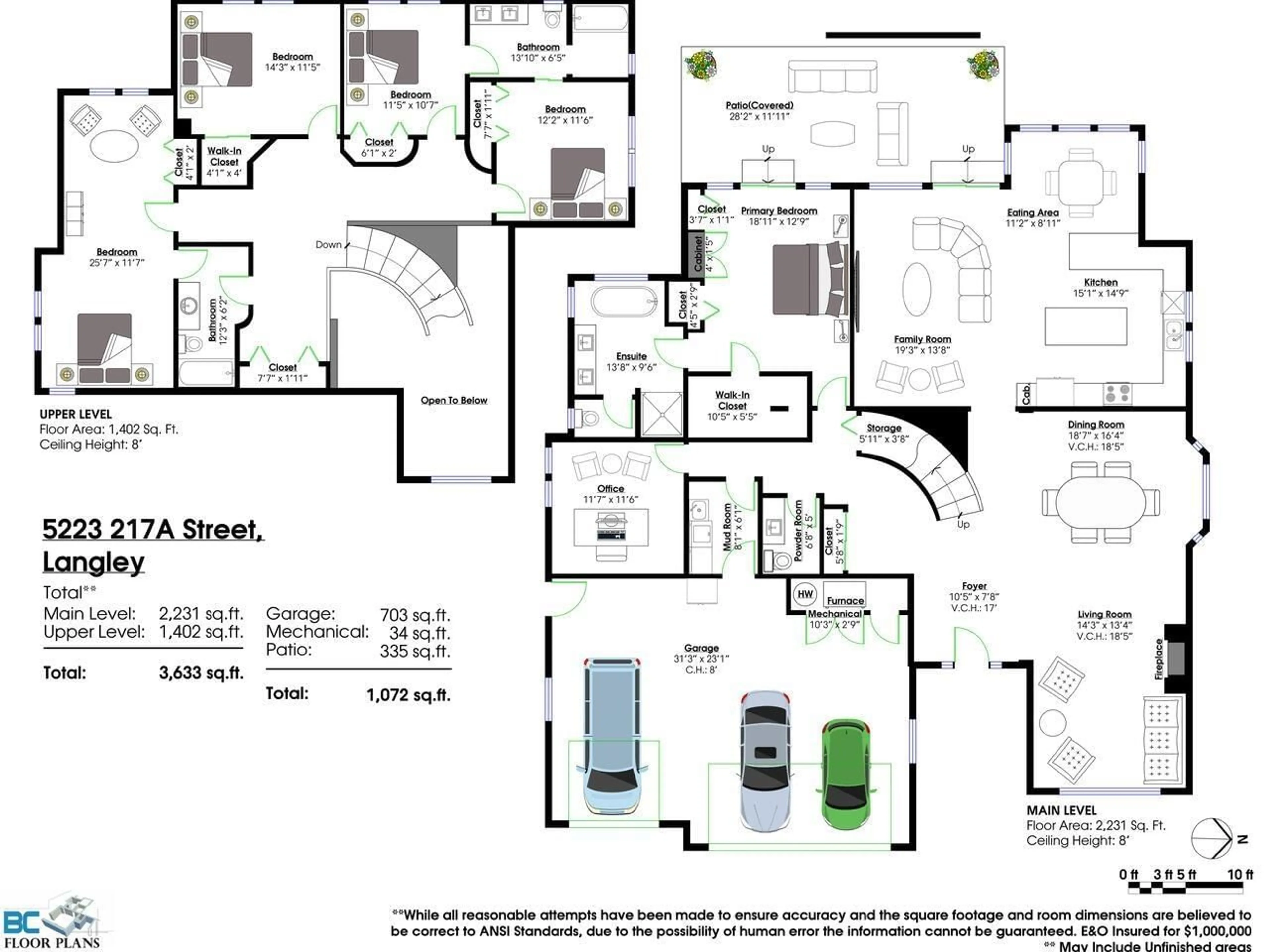 Floor plan for 5223 217A, Langley British Columbia V2Y1L7