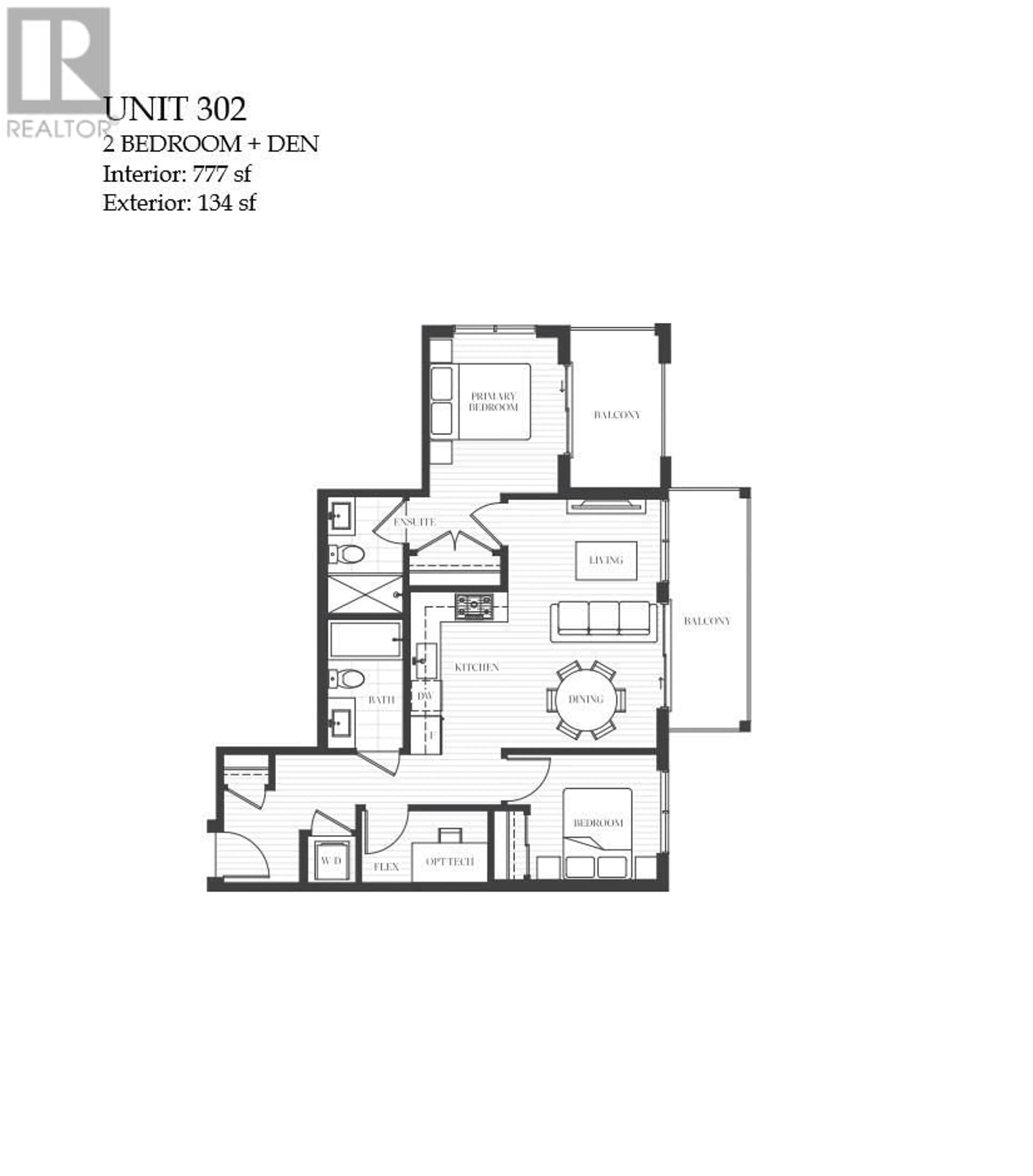 Floor plan for 302 - 5007 ASH STREET, Vancouver British Columbia V5Z0K9