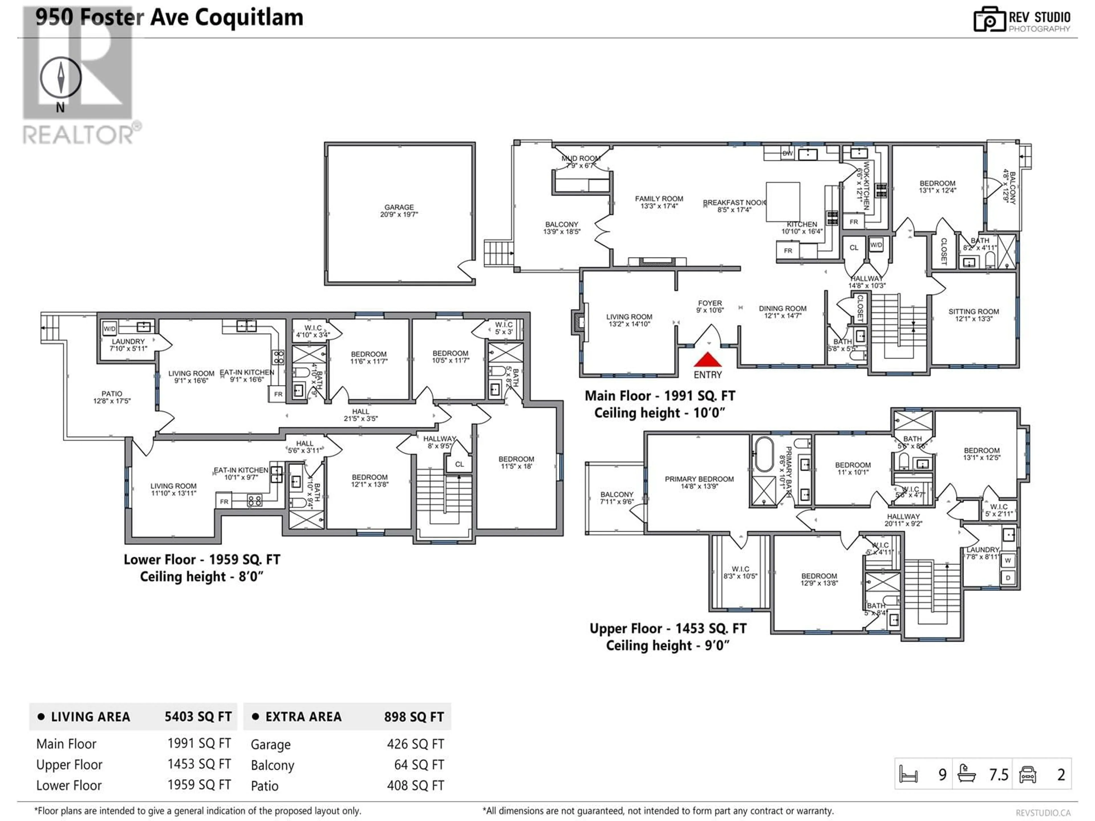 Floor plan for 950 FOSTER AVENUE, Coquitlam British Columbia V3J2M2