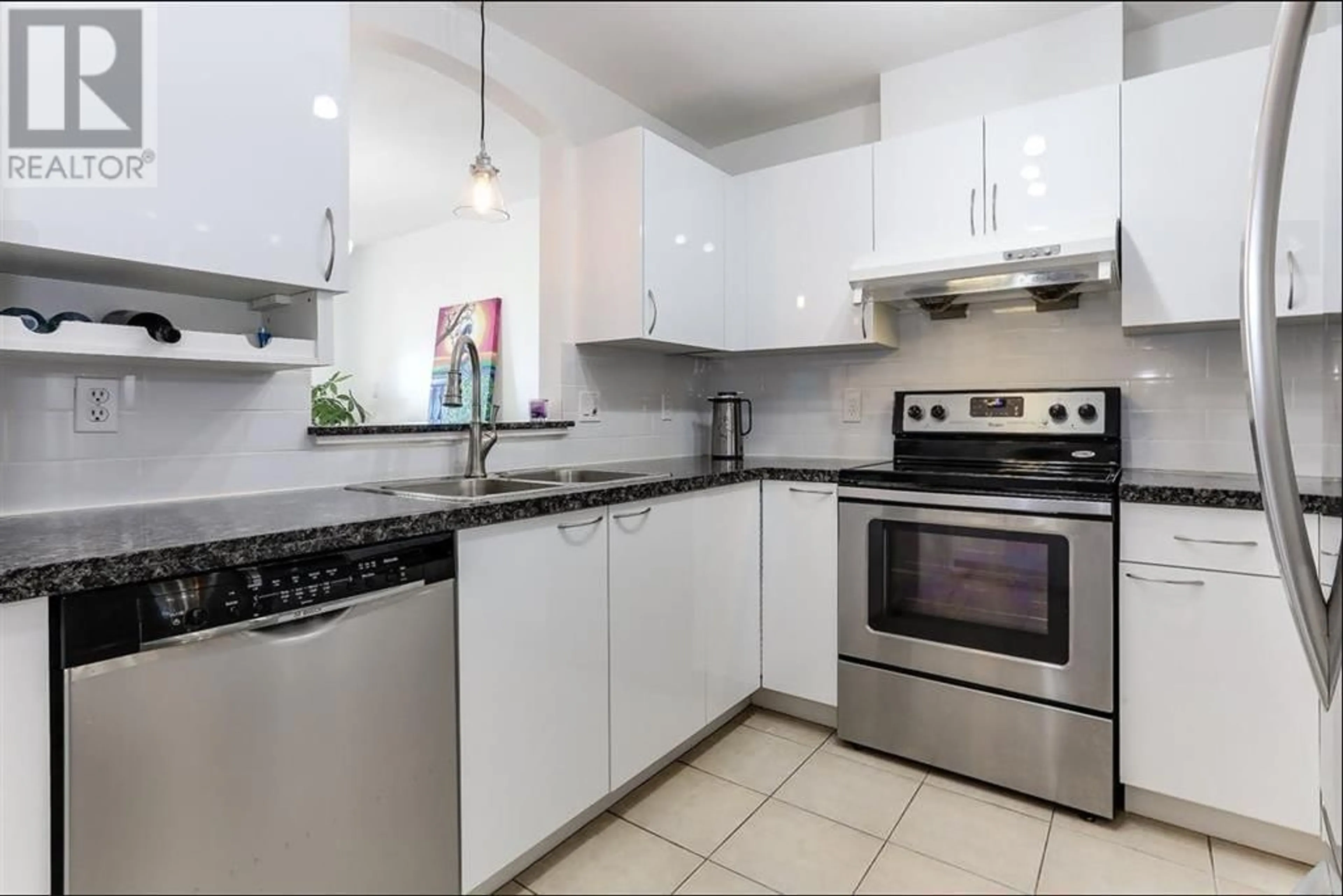 Standard kitchen, ceramic/tile floor for 302 - 8200 JONES ROAD, Richmond British Columbia V6Y3Z2