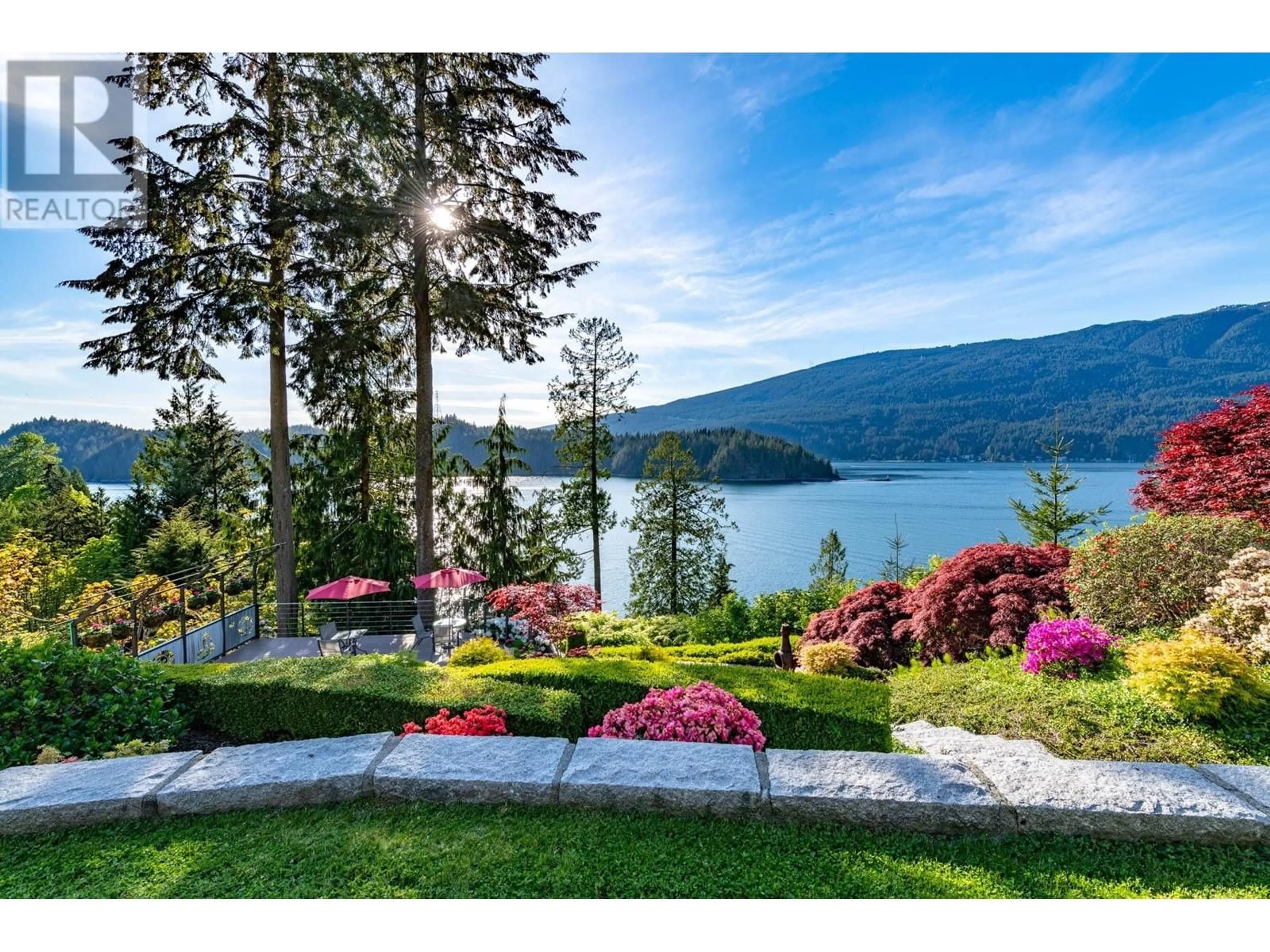 Patio, water/lake/river/ocean view for 3411 SENKLER ROAD, Belcarra British Columbia V3H4S3